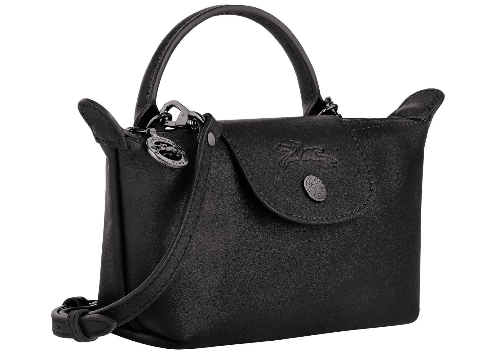 Longchamp Le Pliage Xtra XS Pouch Leather Black - My Suti