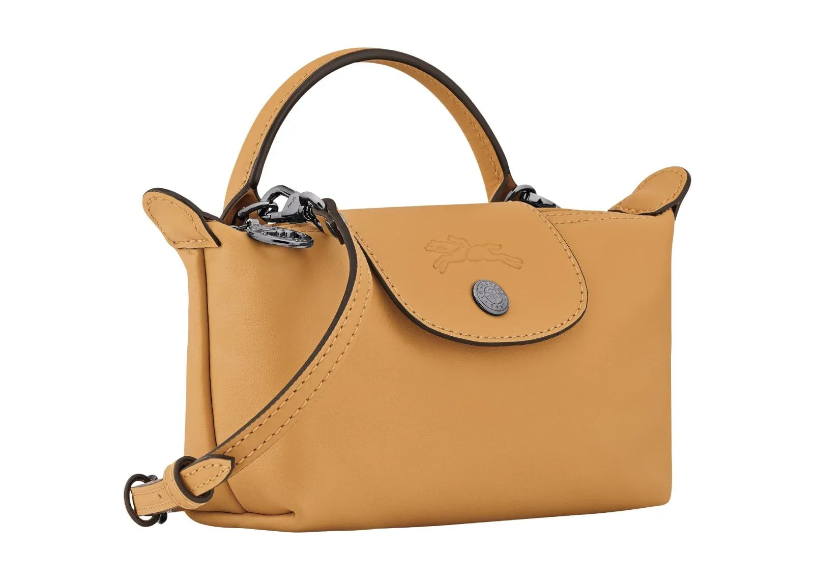 Longchamp Le Pliage Xtra XS Pouch Leather Honey - My Suti