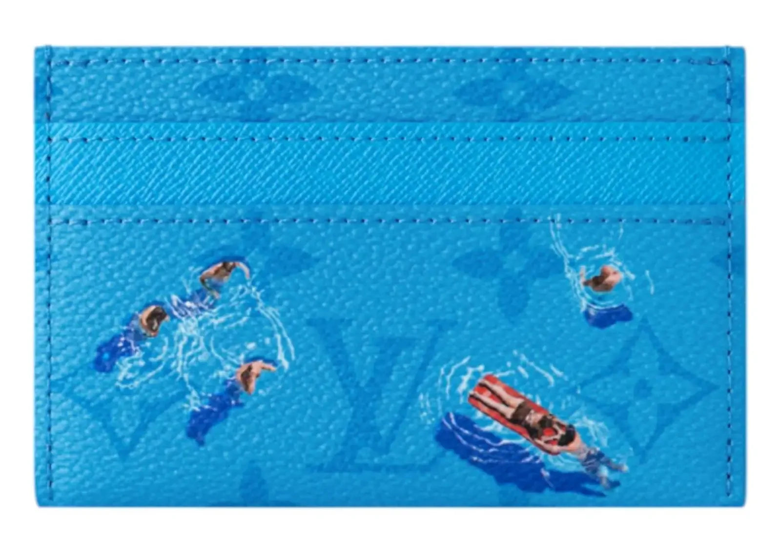 Louis Vuitton Pool Double Card Case Blue Lagoon - My Suti