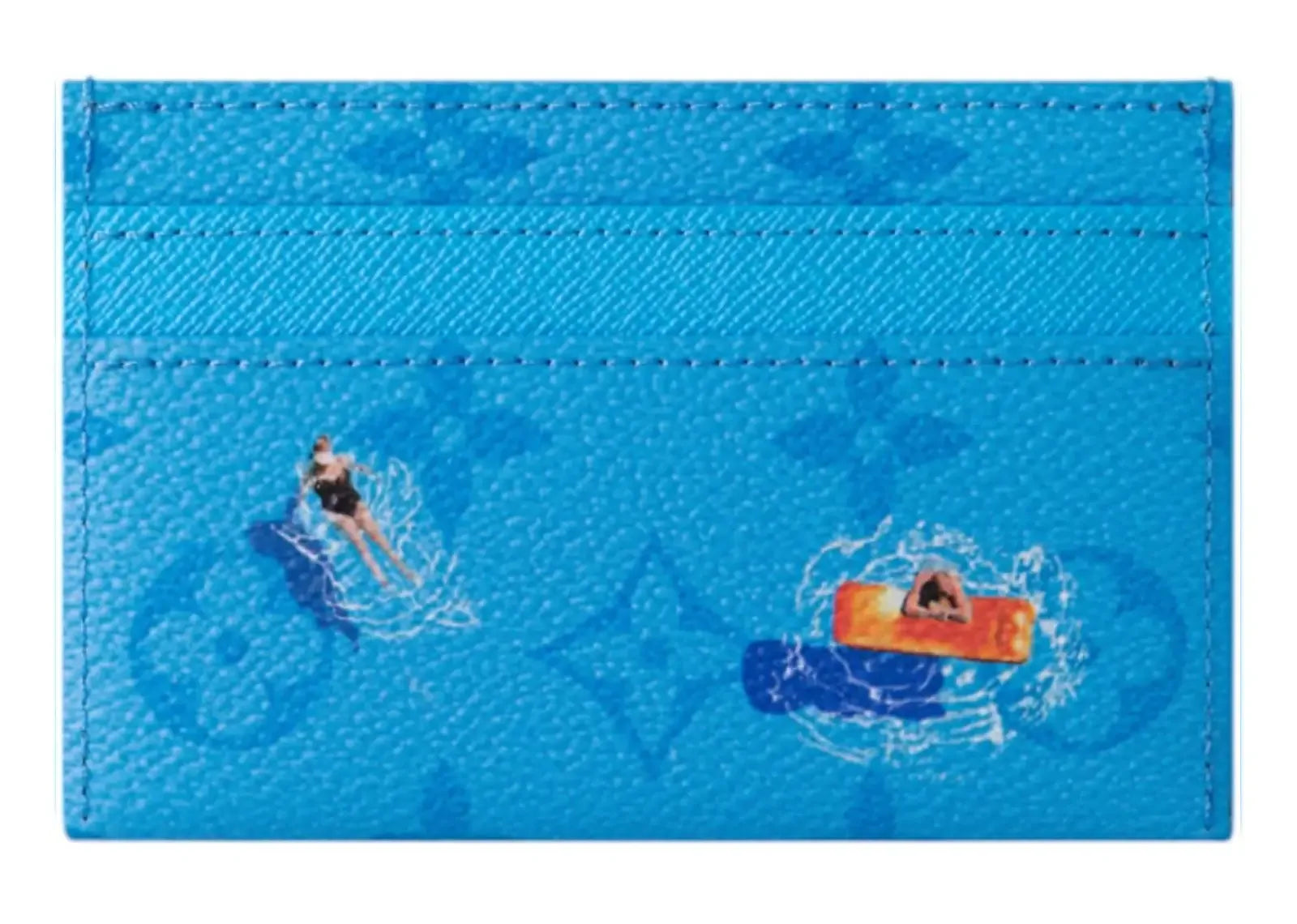 Louis Vuitton Pool Double Card Case Blue Lagoon - My Suti