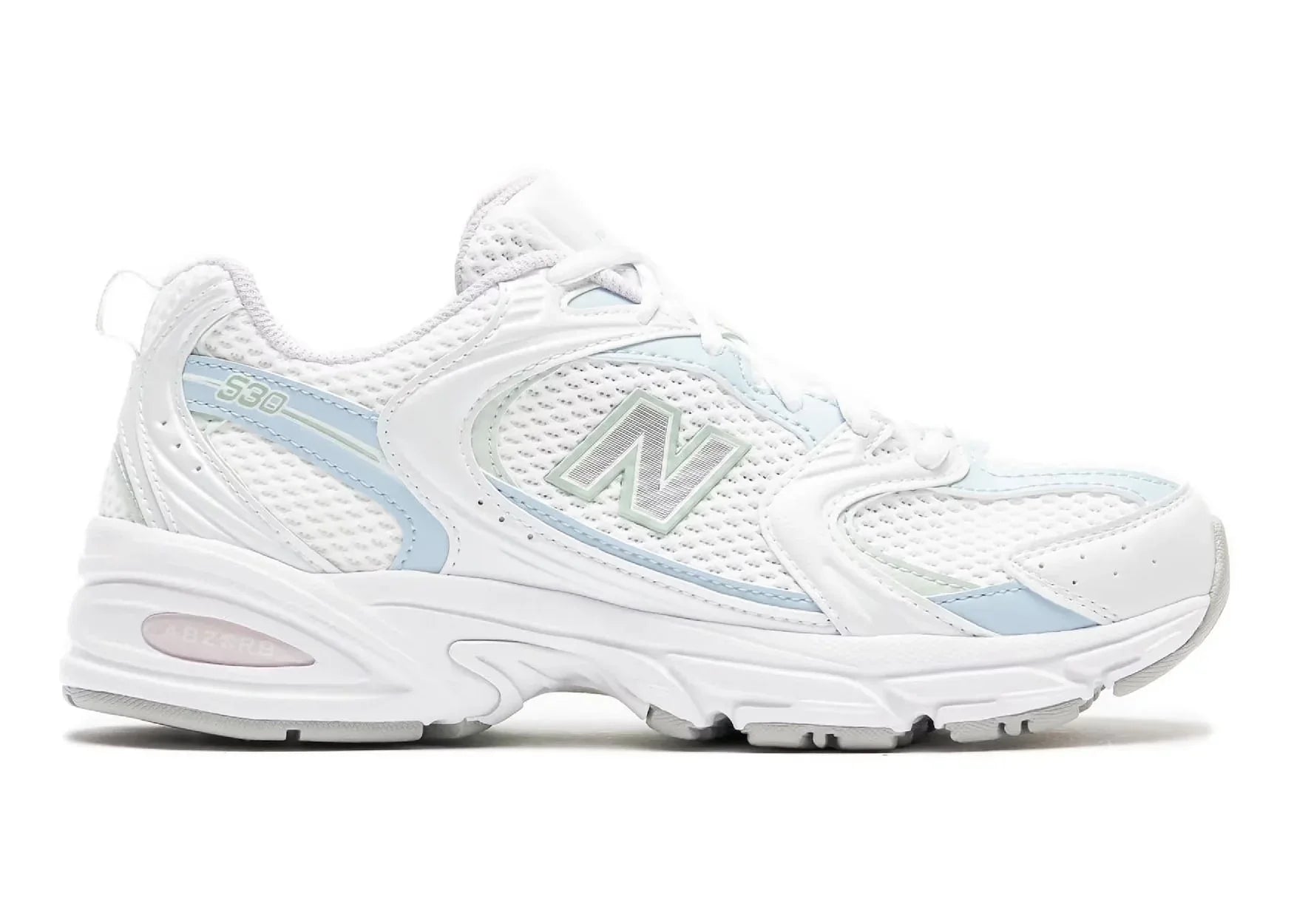 New Balance 530 White Light Chrome Blue Clay Ash - My Suti