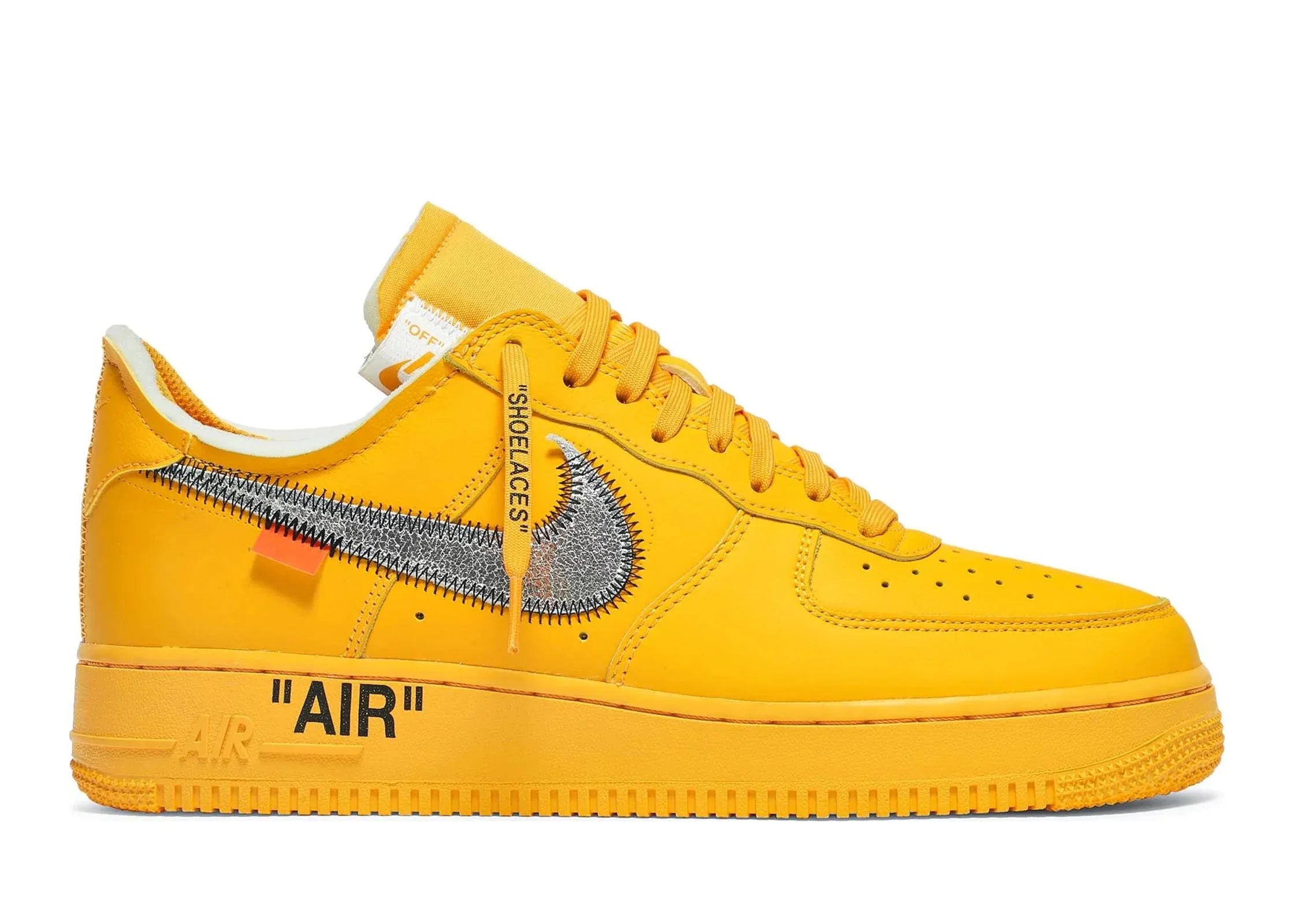 Nike Air Force 1 Low Off-White ICA University Gold - My Suti