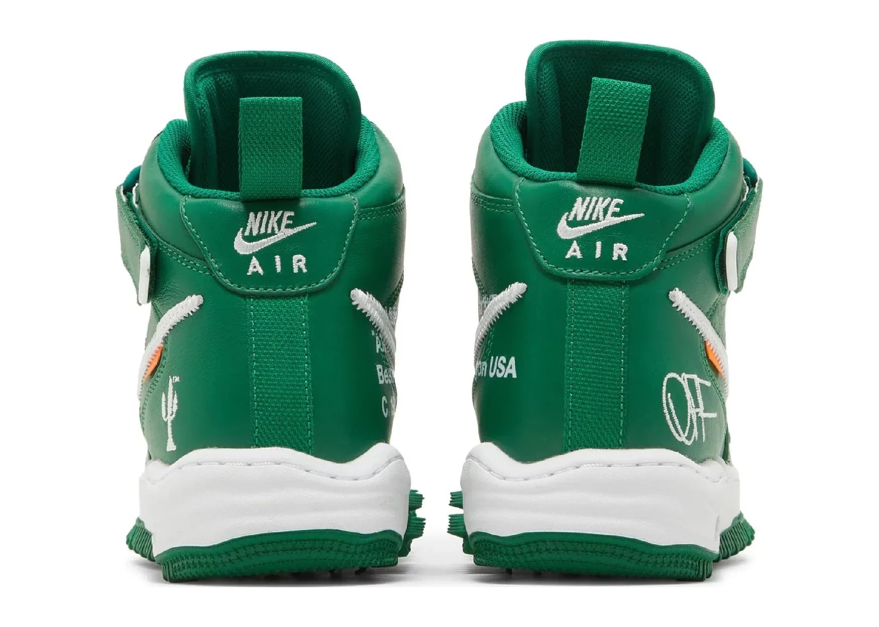 Nike Air Force 1 Mid Off-White Pine Green - My Suti