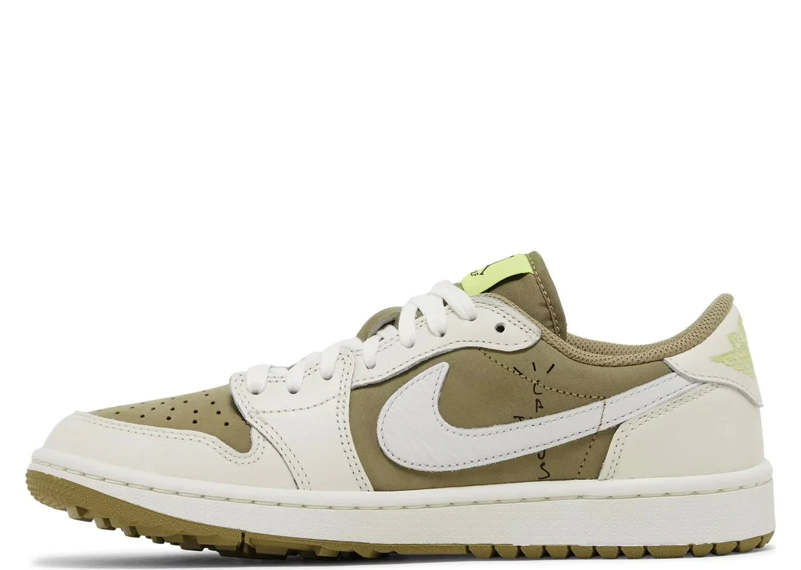 Nike Air Jordan 1 Retro Low Golf Travis Scott Neutral Olive - My Suti