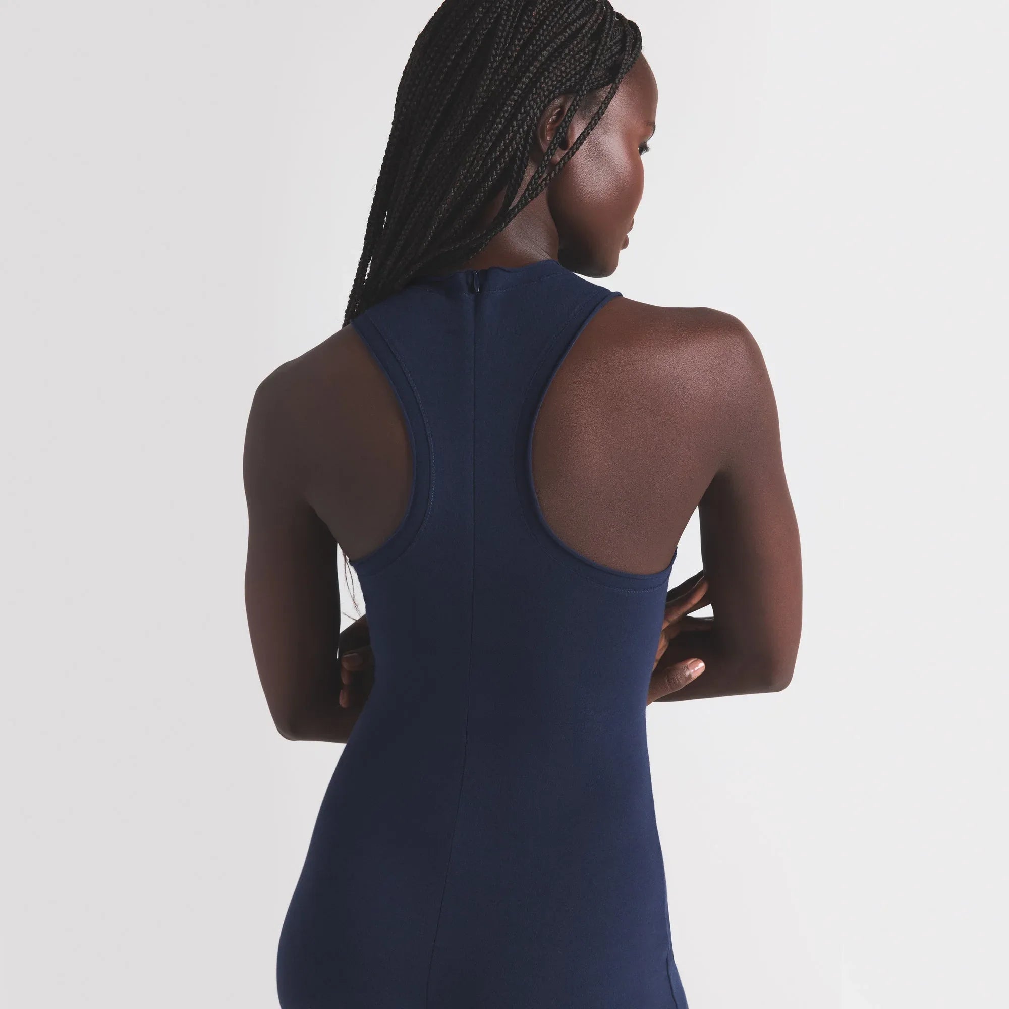 SKIMS COTTON JERSEY TANK ONESIE | NAVY - ONESIE - My Suti