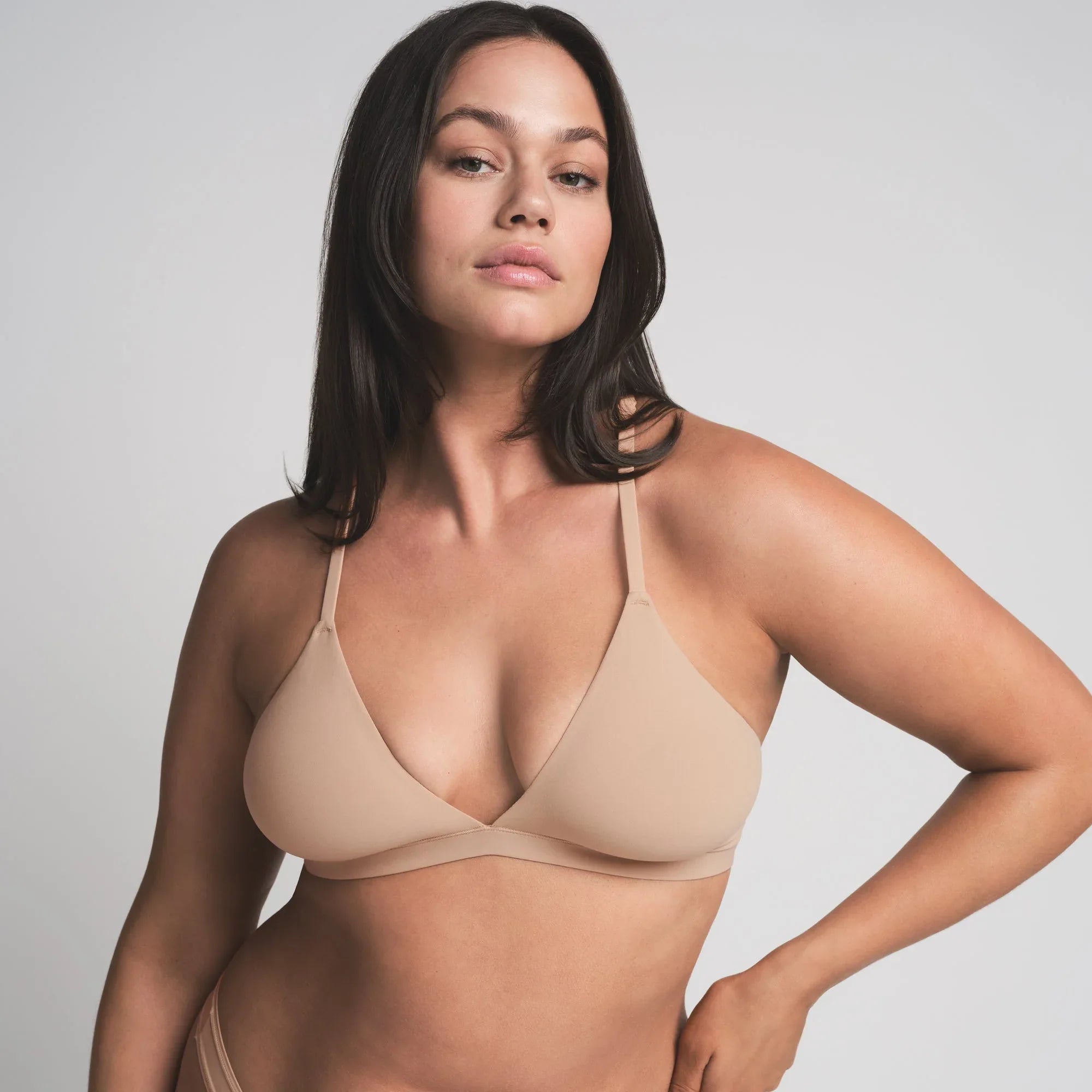 SKIMS FITS EVERYBODY RACERBACK TRIANGLE BRALETTE | CLAY - SÜTYEN - My Suti