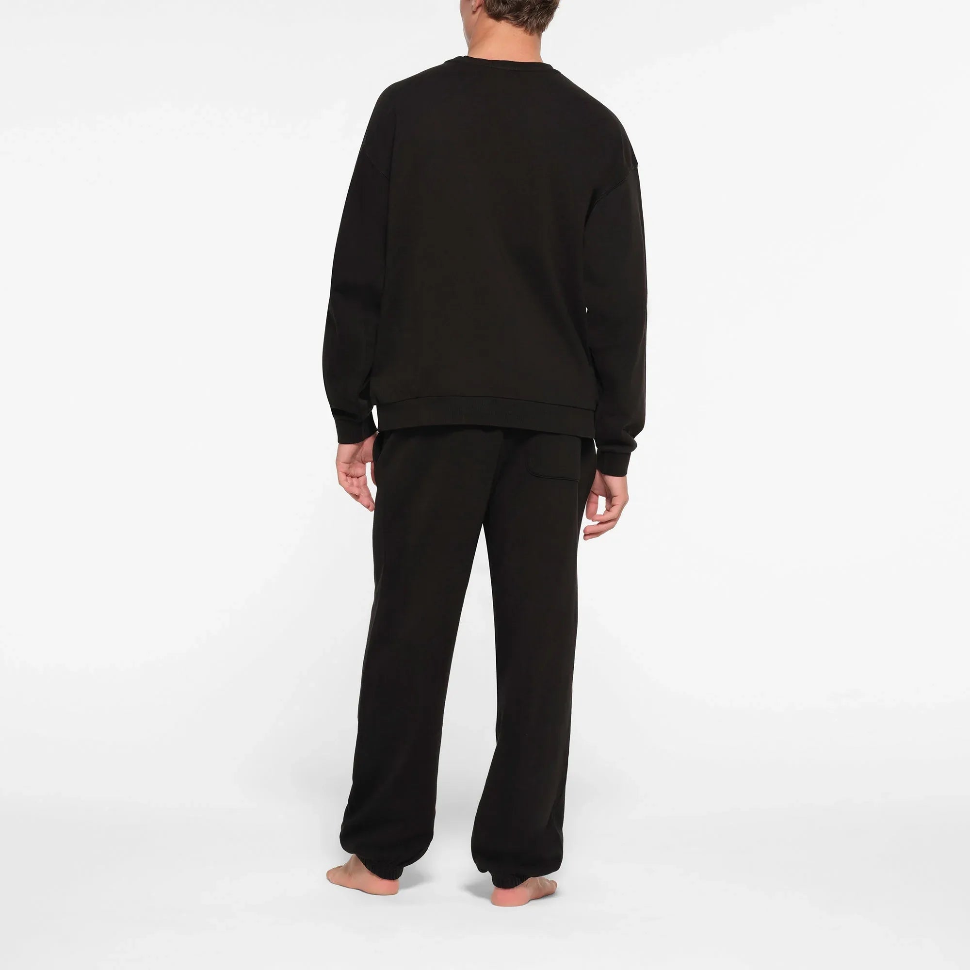 SKIMS TERRY MENS CLASSIC CREWNECK | WASHED OBSIDIAN - KAZAK - My Suti