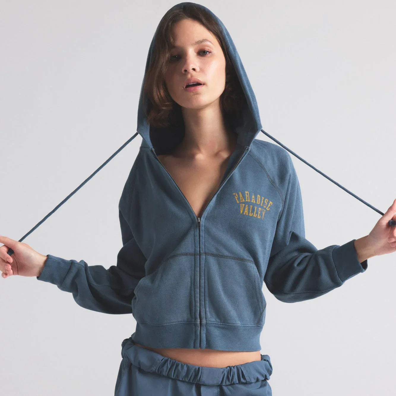 SKIMS LIGHTWEIGHT FLEECE ZIP UP HOODIE | HARBOR - KAPŞONLU ÜST - My Suti