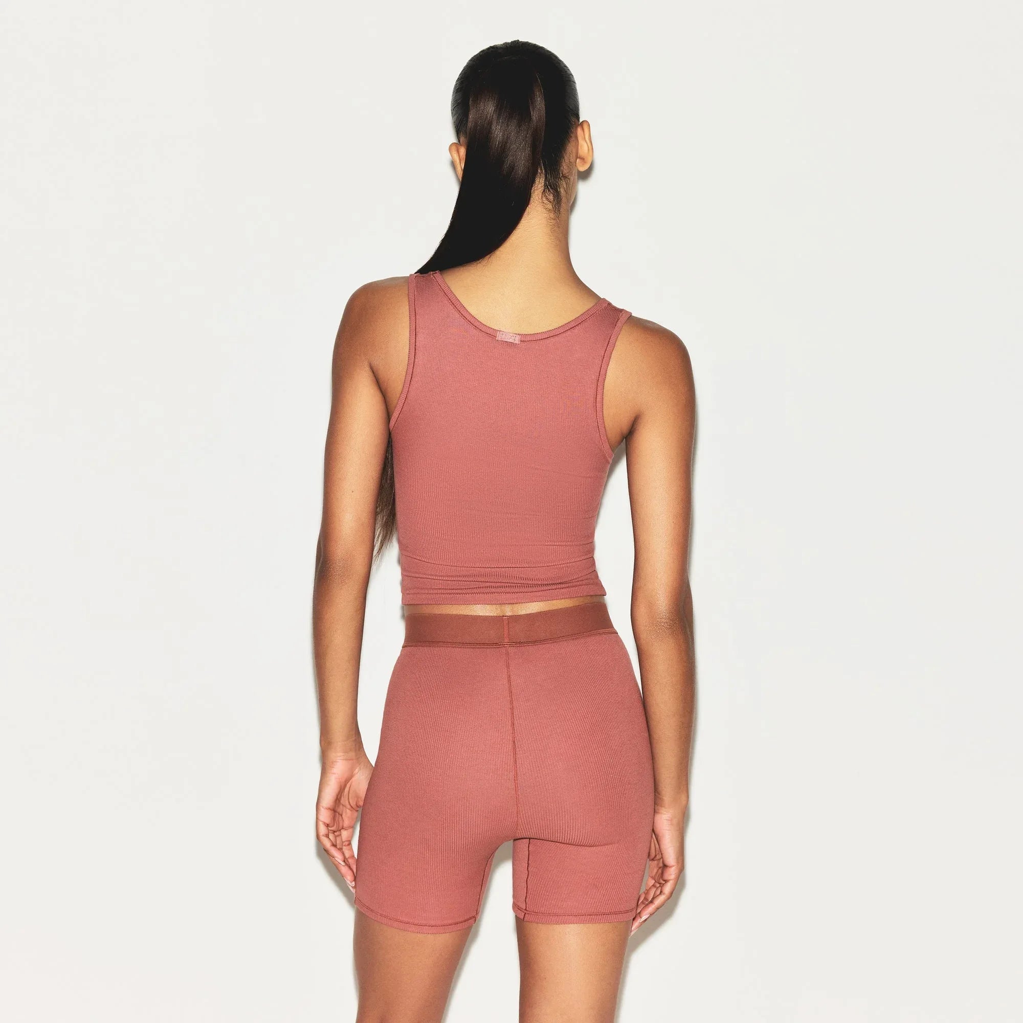 SKIMS COTTON RIB BOXER | REDWOOD - KUTU ŞORT - My Suti