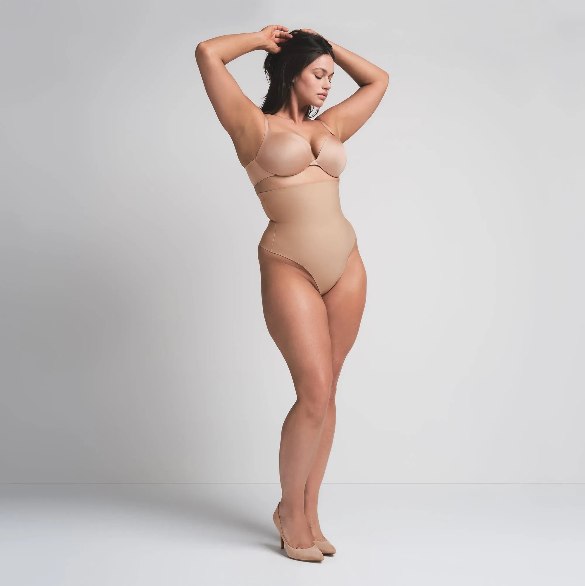 SKIMS BODY CORE SCULPT HIGH-WAISTED THONG | CLAY - TANGA - My Suti