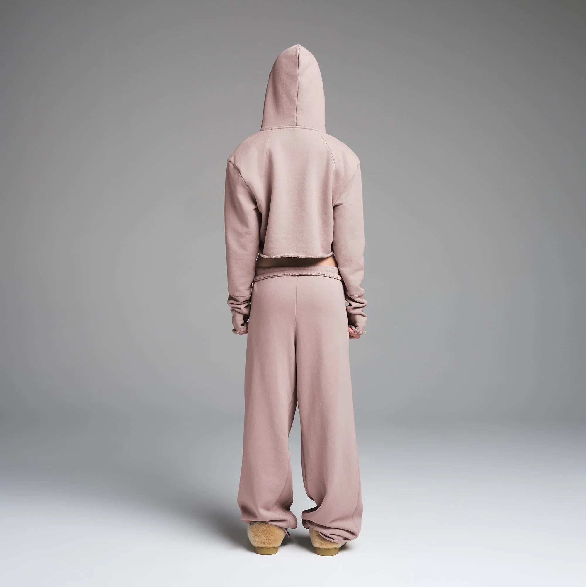 SKIMS FRENCH TERRY WIDE LEG PANT | FAWN - PANTOLON - My Suti