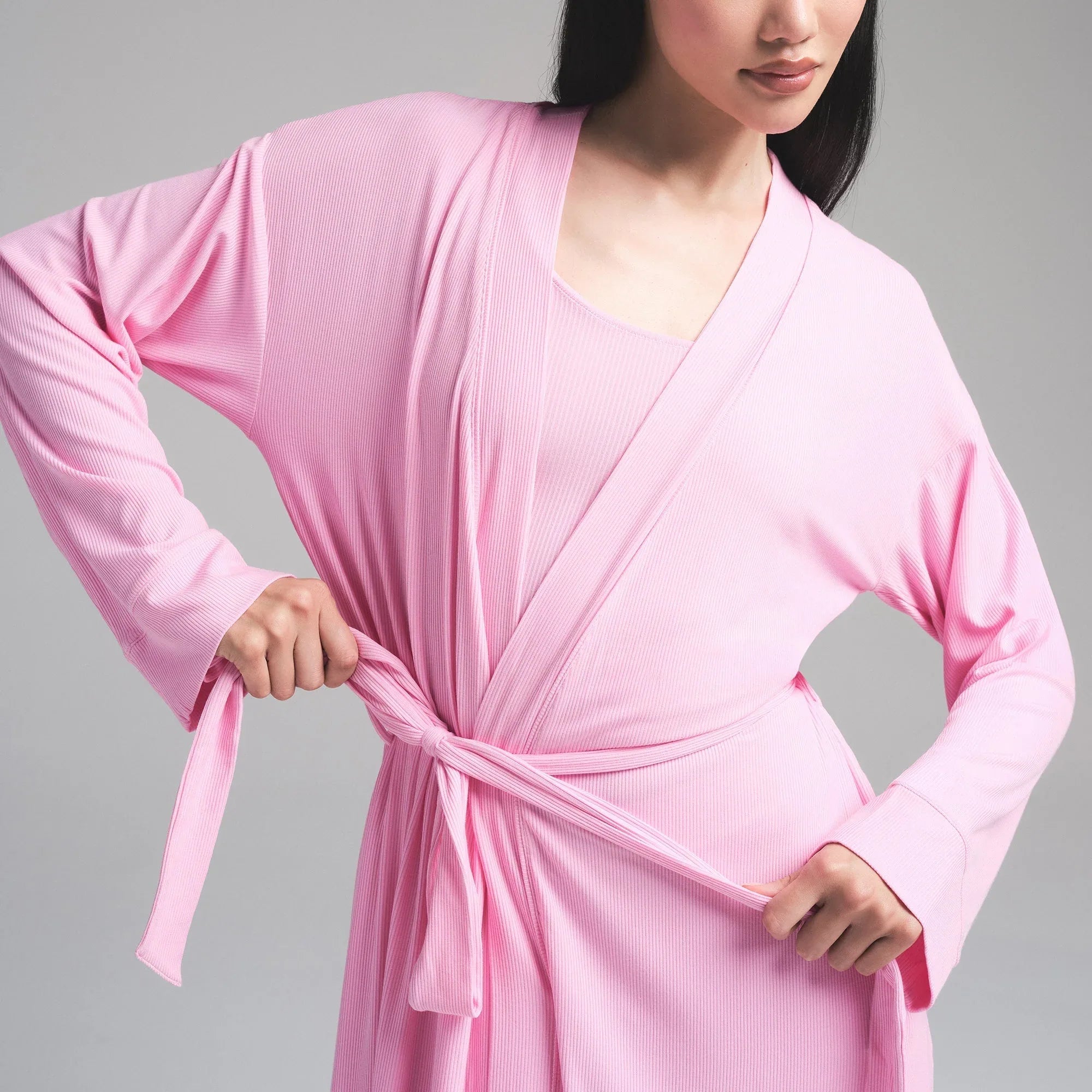 SKIMS SOFT LOUNGE LONG ROBE | BUBBLE GUM - ROBE - My Suti