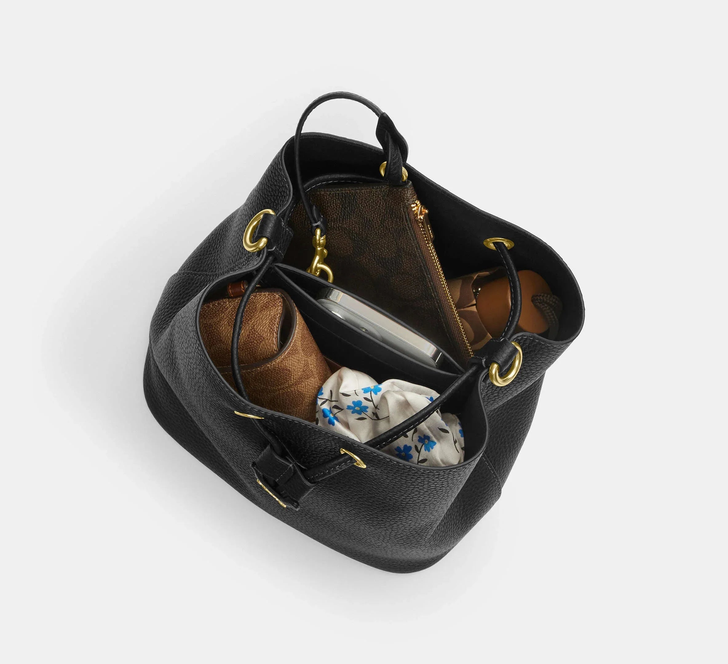 Coach Rowan Bucket Bag - Gold/Chalk - My Suti