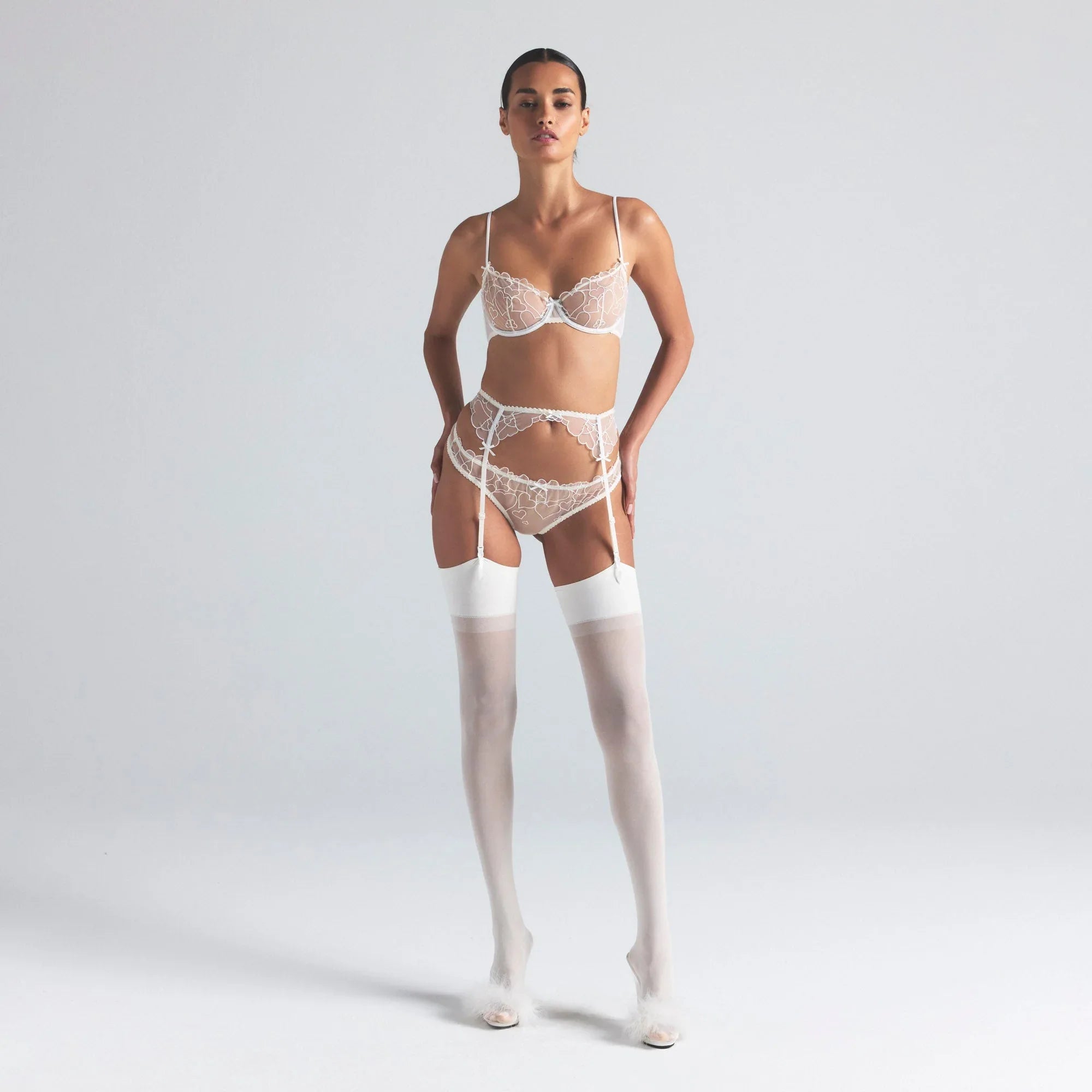 SKIMS HOSIERY THIGH HIGH STOCKINGS | MARBLE - ÇORAP - My Suti