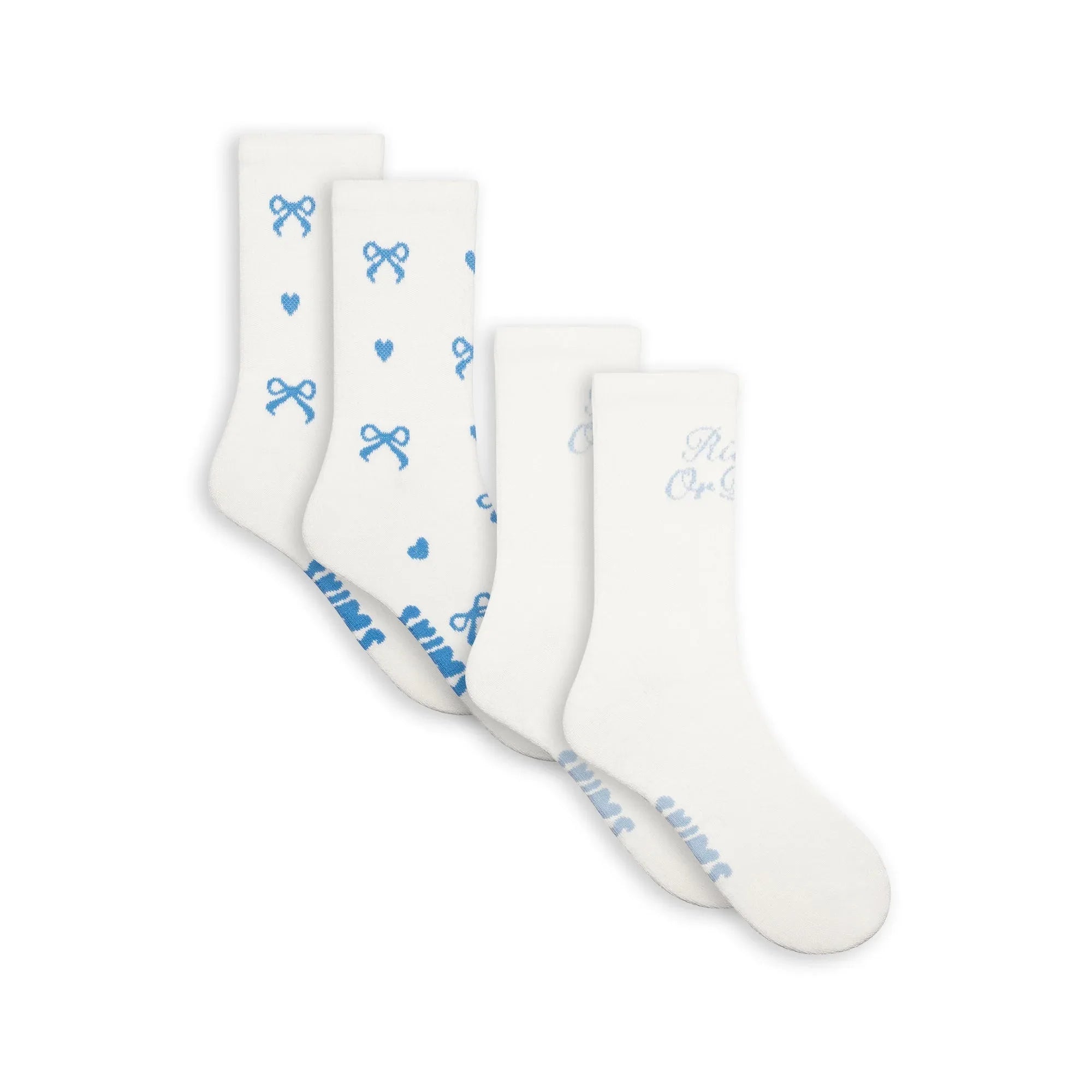 SKIMS WEDDING SOCK 2-PACK | MARBLE AND CLOUD BOW PRINT - ÇORAP - My Suti