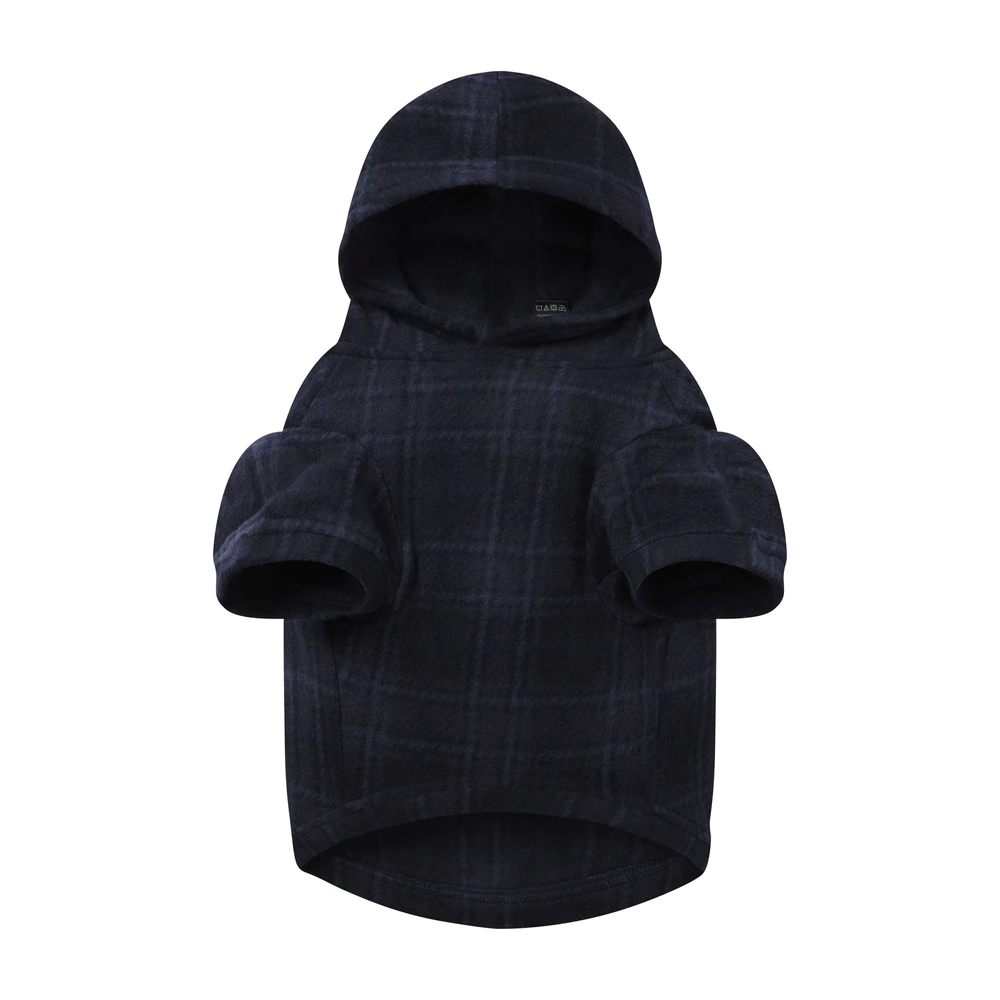 SKIMS FLEECE SLEEP PET HOODIE | MIDNIGHT BLUE PLAID - KAPŞONLU HIRKA - My Suti
