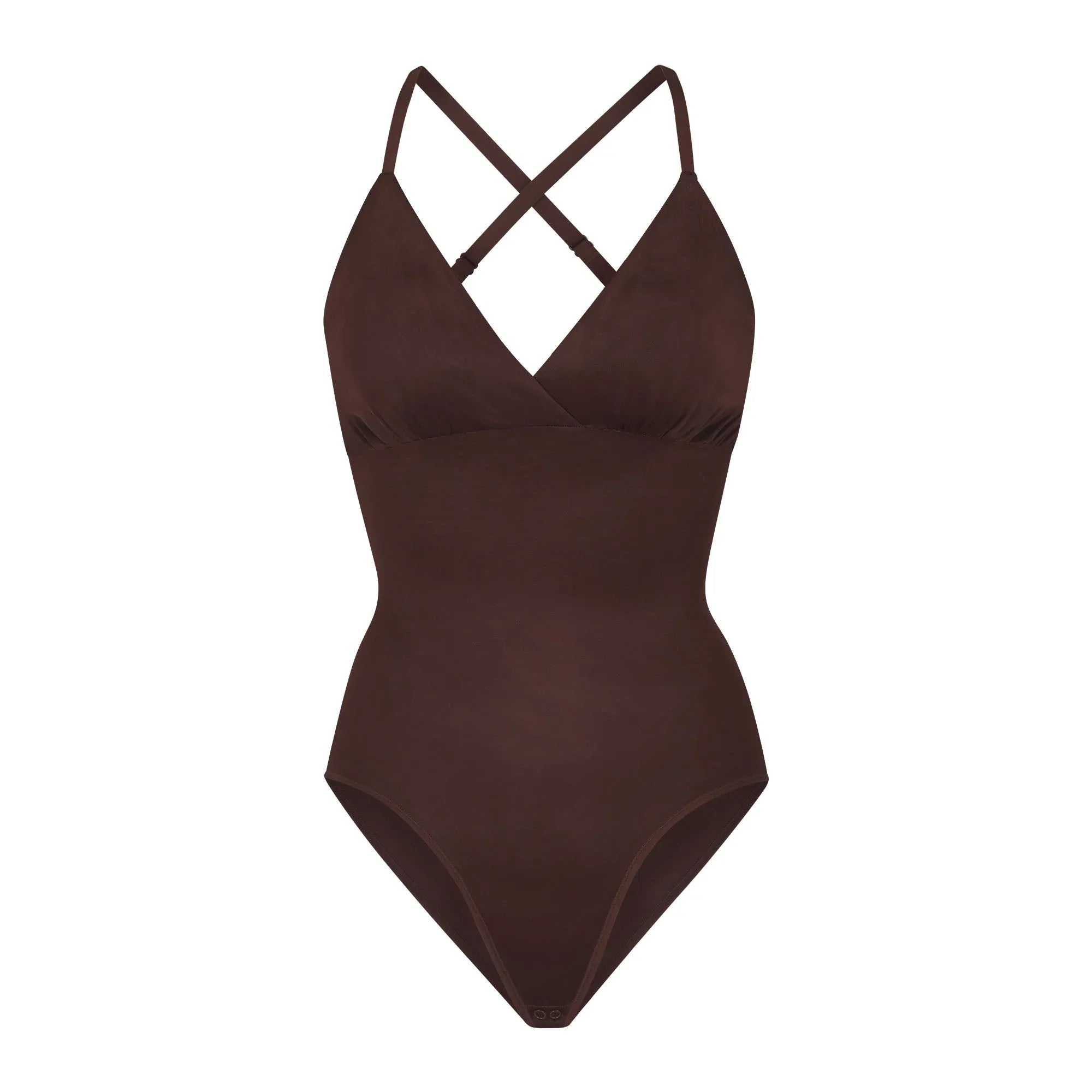 SKIMS SIMPLY BARE BODYSUIT BRIEF WITH SNAPS | COCOA - BODYSUIT - My Suti