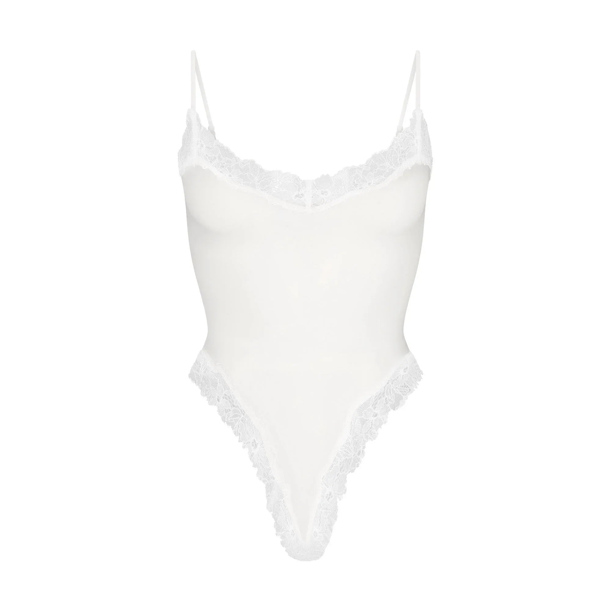 SKIMS COTTON LACE CAMI BODYSUIT | MARBLE - BODYSUIT - My Suti