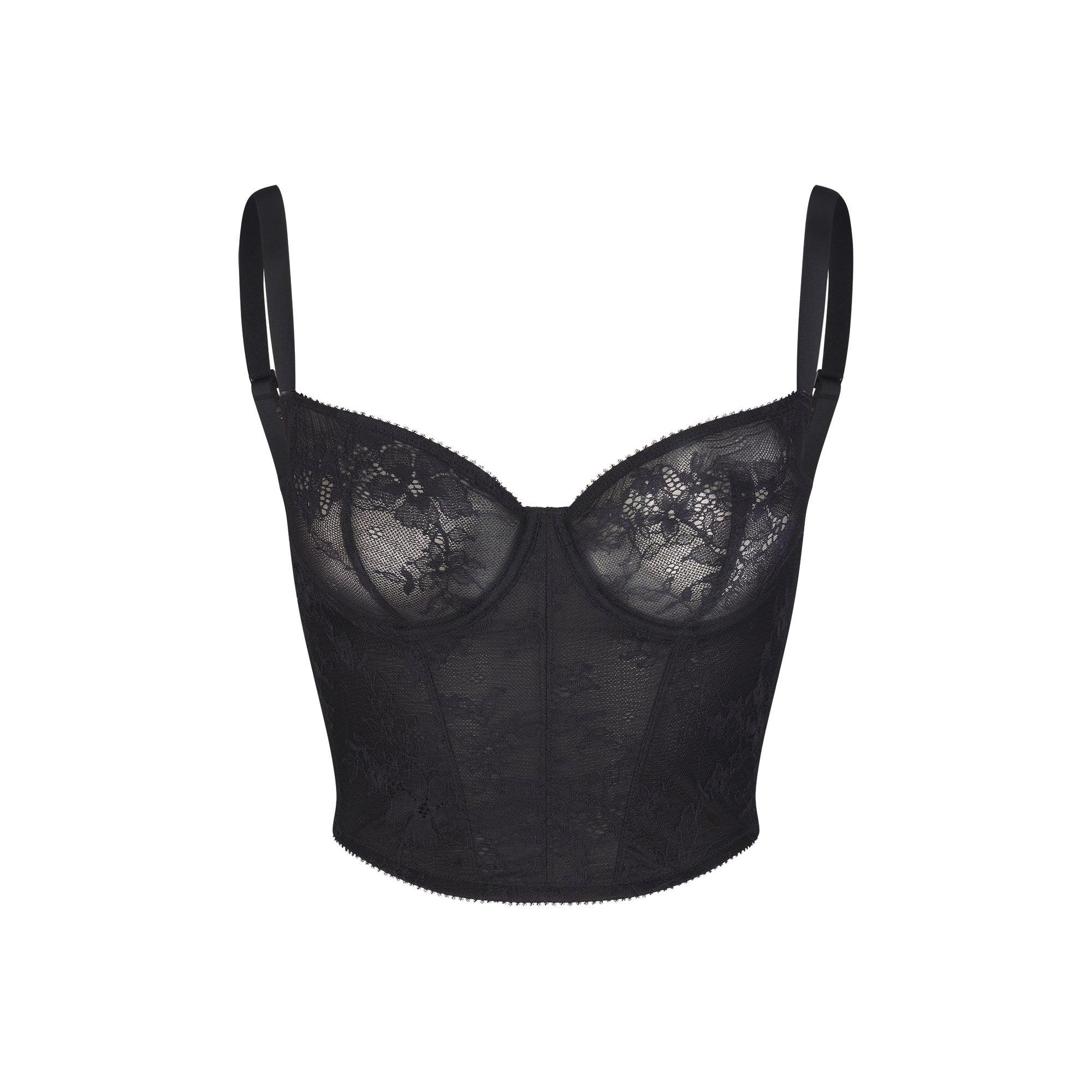 SKIMS ULTRA FINE LACE CORSET | ONYX - KORSE - My Suti