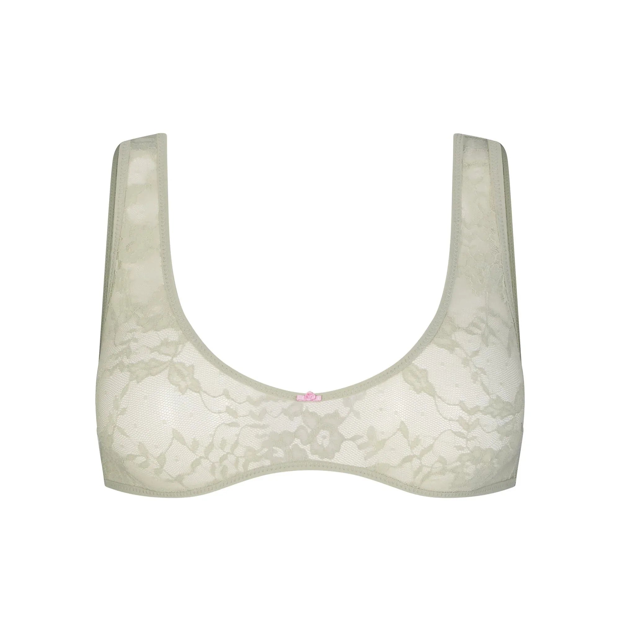 SKIMS STRETCH LACE PLUNGE BRALETTE | TALC - SÜTYEN - My Suti