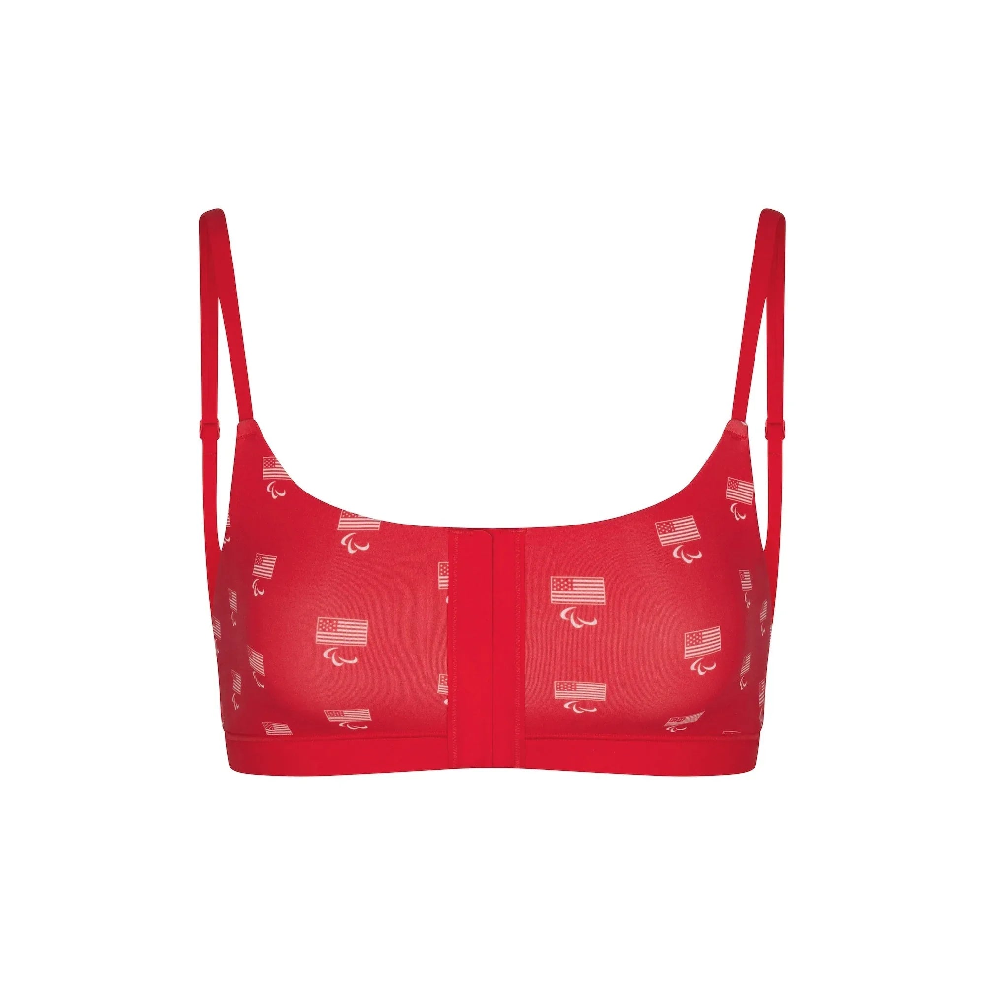 SKIMS FOR TEAM USA FITS EVERYBODY ADAPTIVE PARALYMPIC SCOOP BRALETTE | RED - SÜTYEN - My Suti