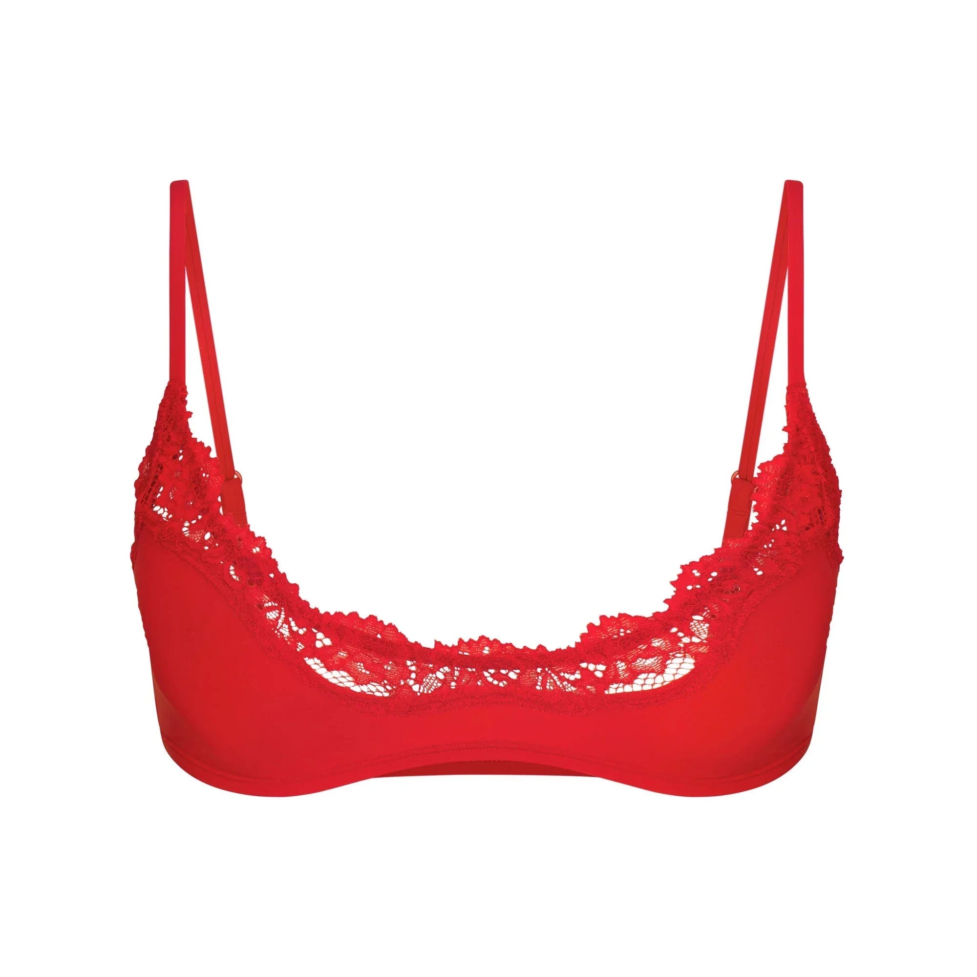 SKIMS FITS EVERYBODY LACE SCOOP BRALETTE | CAYENNE - SÜTYEN - My Suti