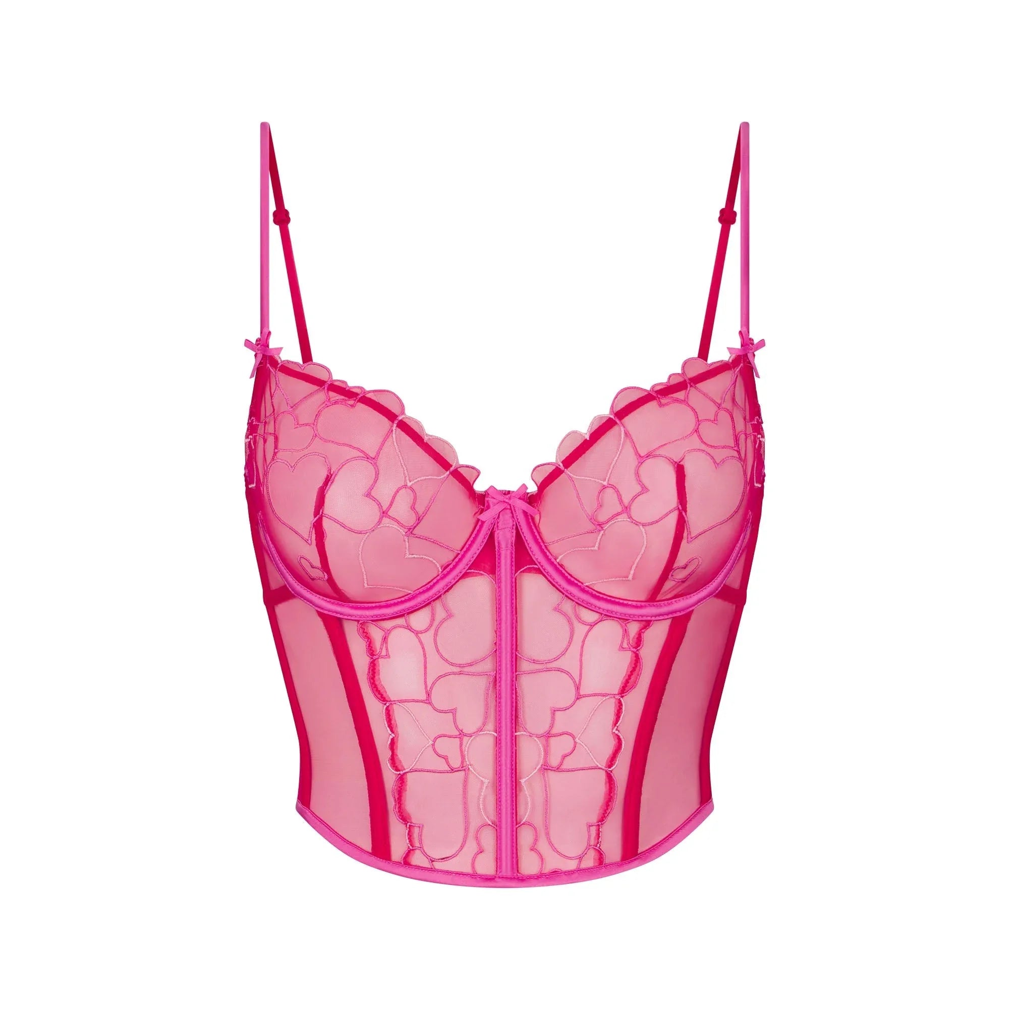 SKIMS EMBROIDERED TULLE CROPPED CORSET | PUNCH - KORSİT - My Suti