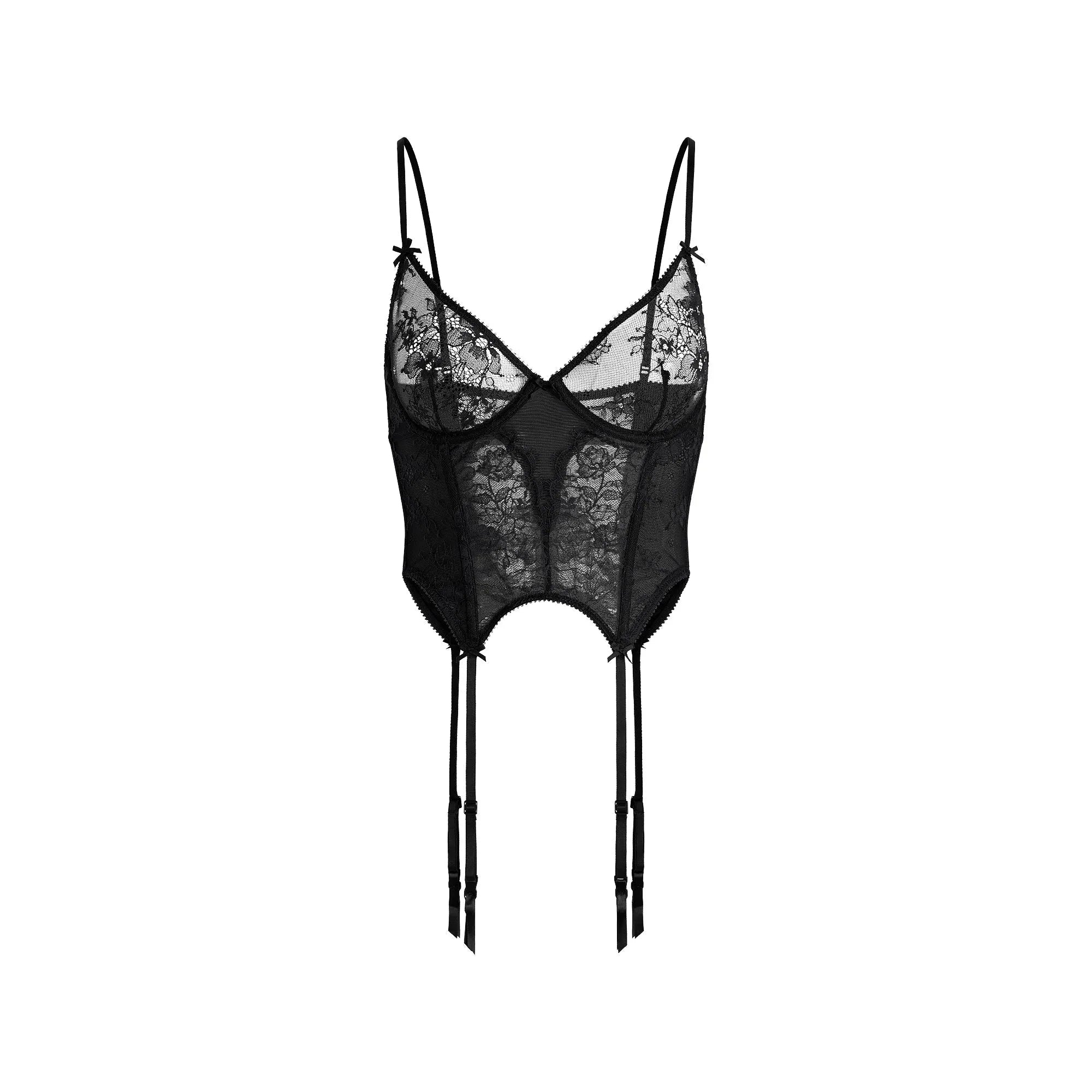 SKIMS ULTRA FINE LACE SCOOP CORSET | ONYX - KORSE - My Suti