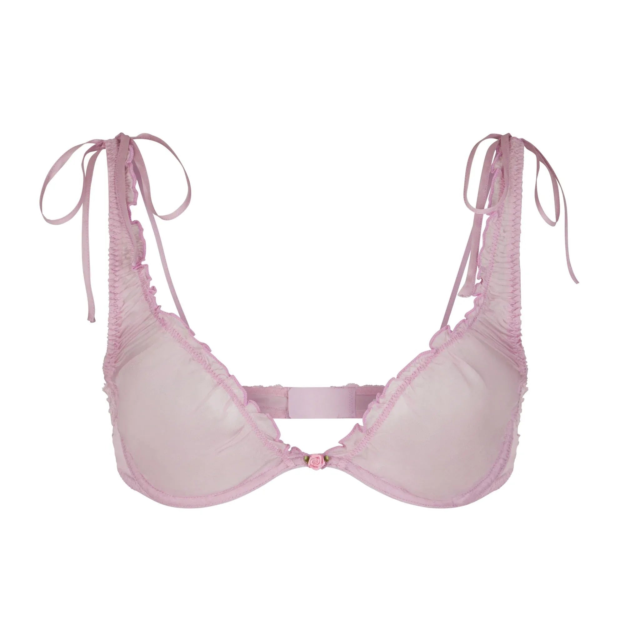 SKIMS ROMANCE LACE UNLINED PLUNGE BRA | IRIS MICA - SÜTYEN - My Suti