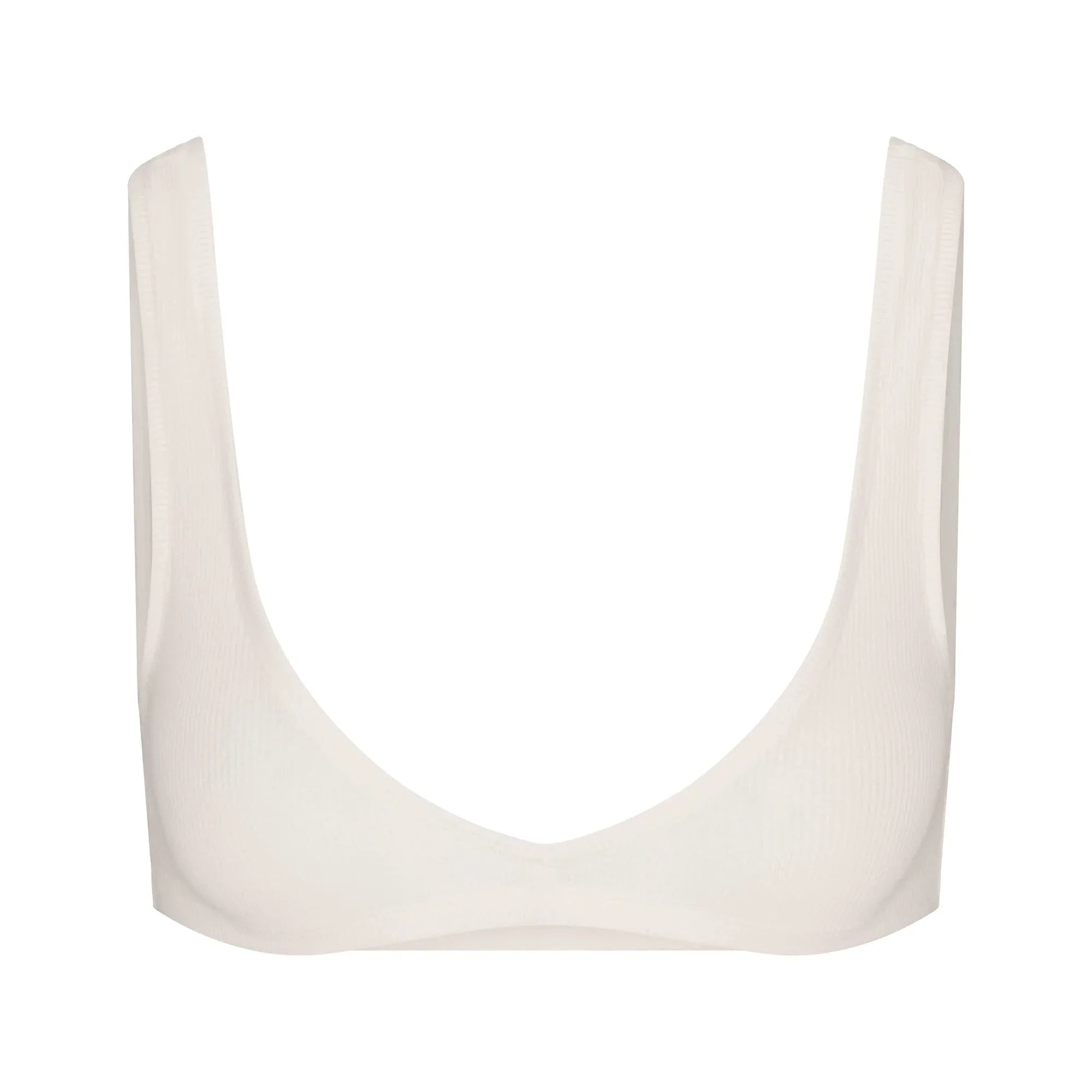 SKIMS COTTON RIB SKIMPY SCOOP BRALETTE | MARBLE - SÜTYEN - My Suti