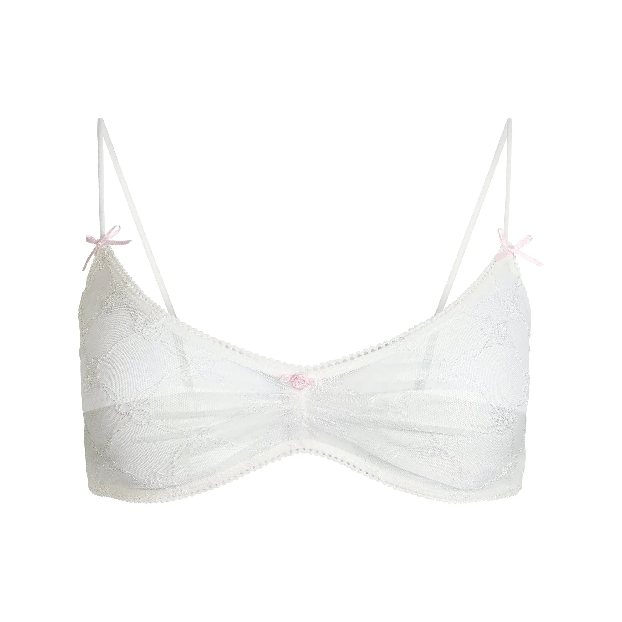SKIMS SPRING INTIMATES SCOOP BRALETTE | MARBLE BOW TULLE - SÜTYEN - My Suti