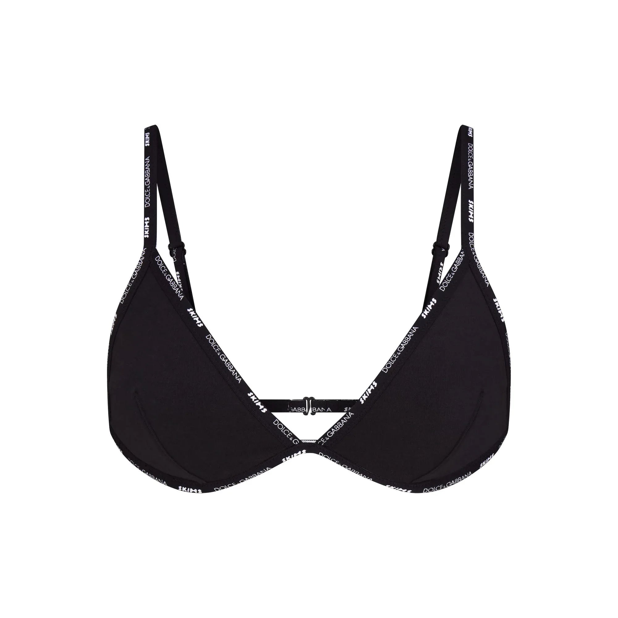 SKIMS DOLCE&GABBANA COTTON JERSEY TRIANGLE BRALETTE | ONYX - SÜTYEN - My Suti