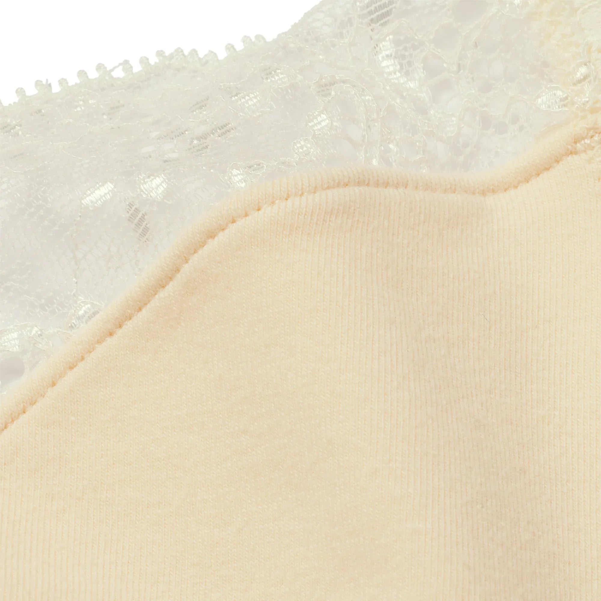 SKIMS COTTON JERSEY LACE TRIANGLE BRALETTE | BUTTER - SÜTYEN - My Suti