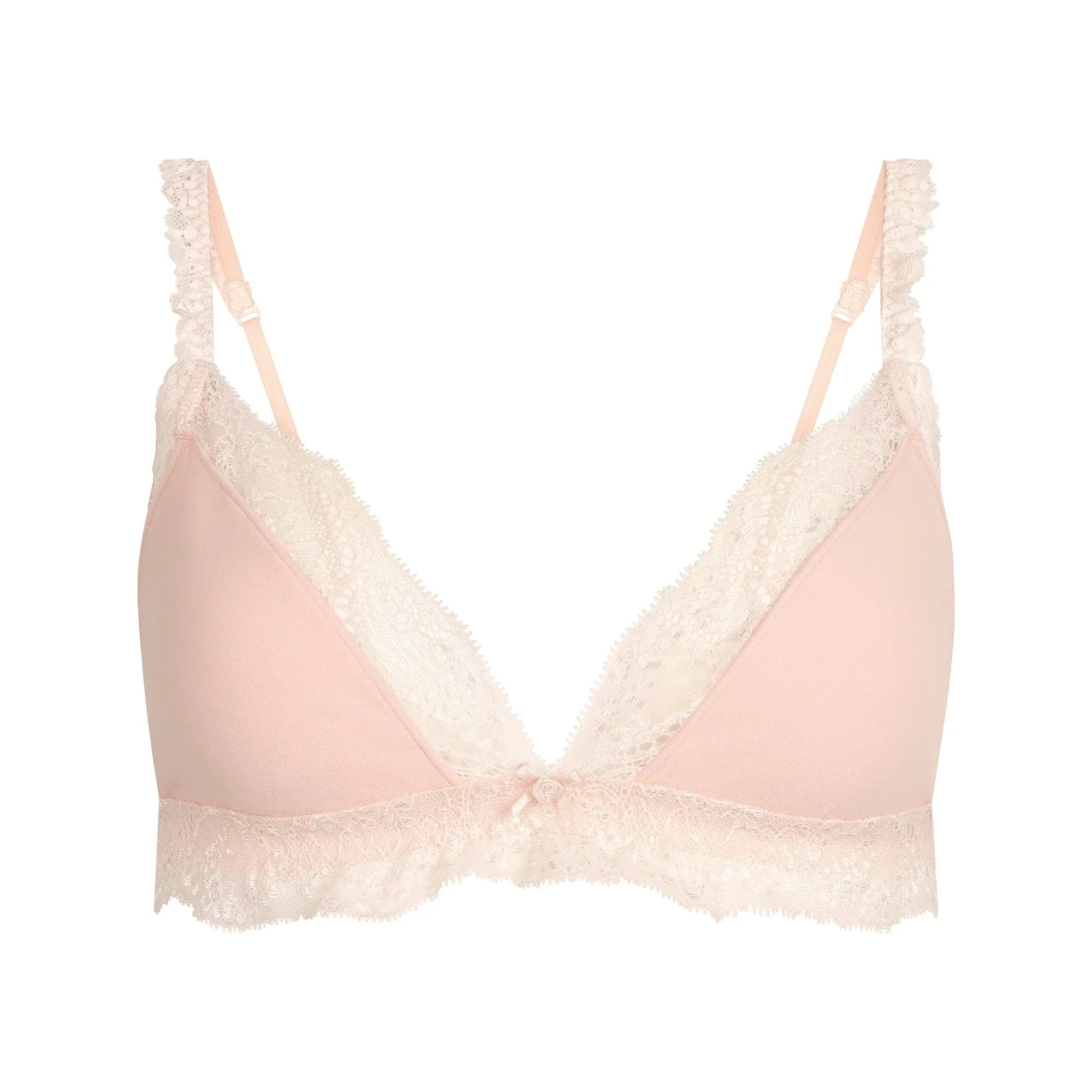 SKIMS COTTON JERSEY LACE TRIANGLE BRALETTE | PRIMROSE - SÜTYEN - My Suti