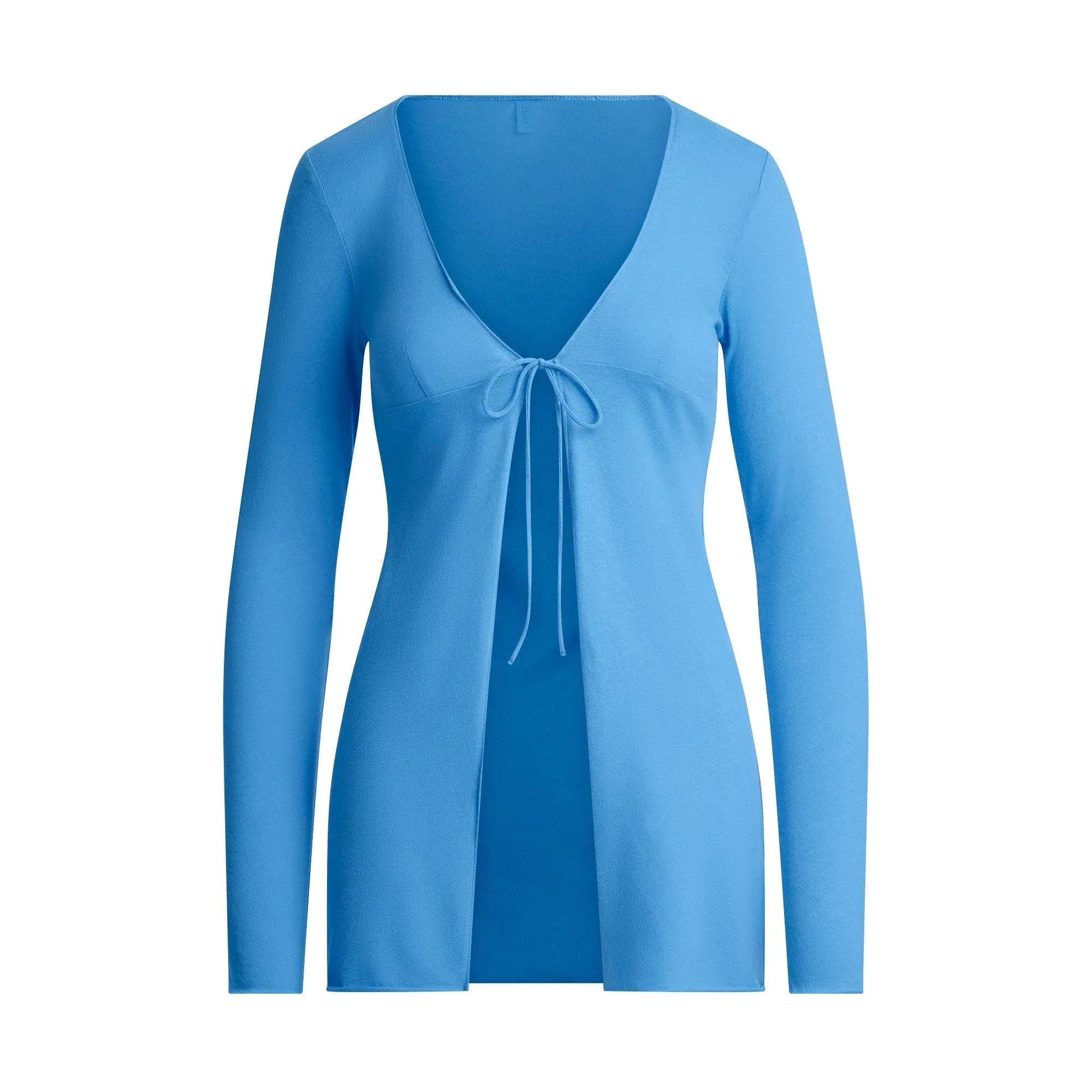 SKIMS COTTON COVER-UPS TIE FRONT TOP | TIDE - ÜST - My Suti