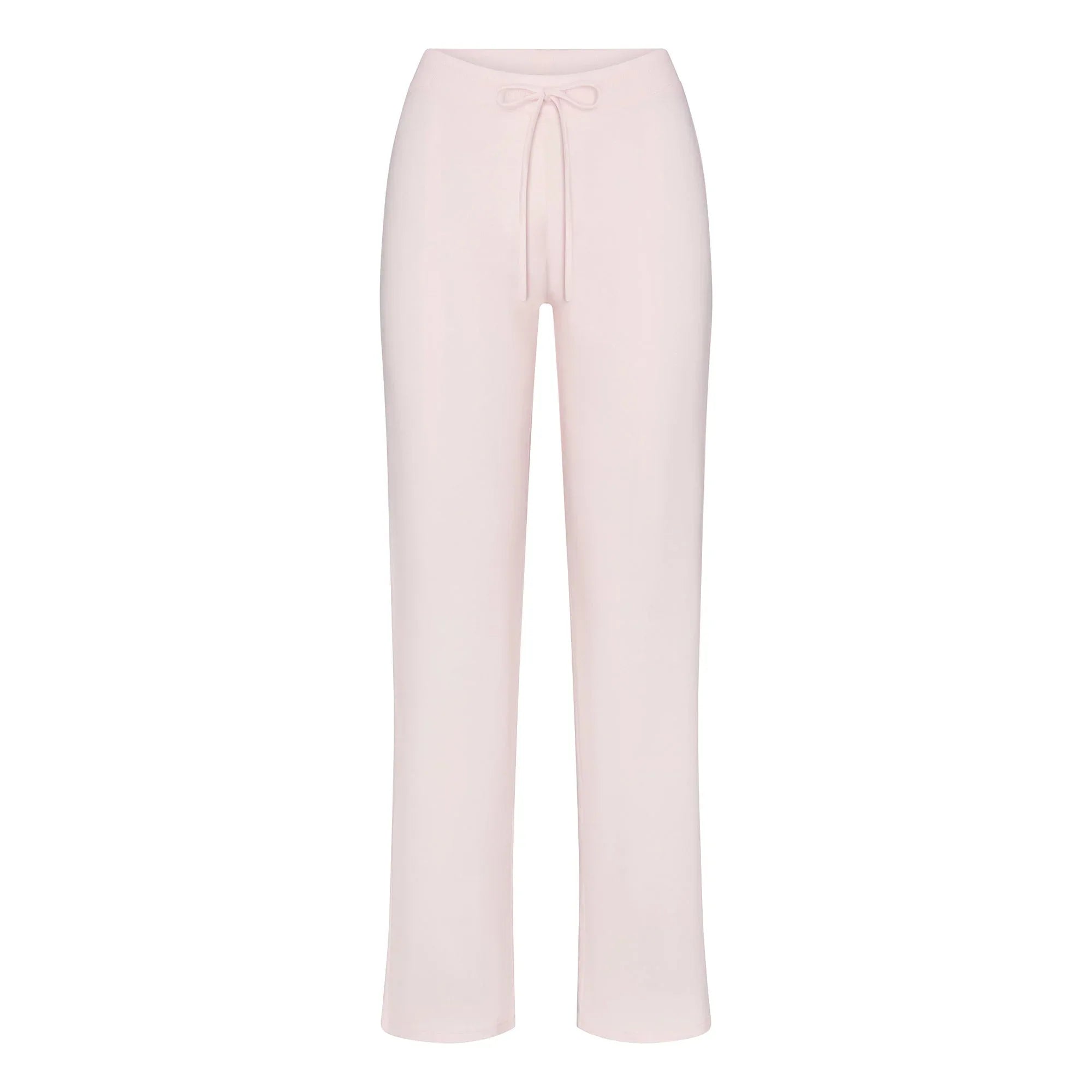 SKIMS COTTON JERSEY STRAIGHT LEG PANT | BARELY PINK - PANTOLON - My Suti