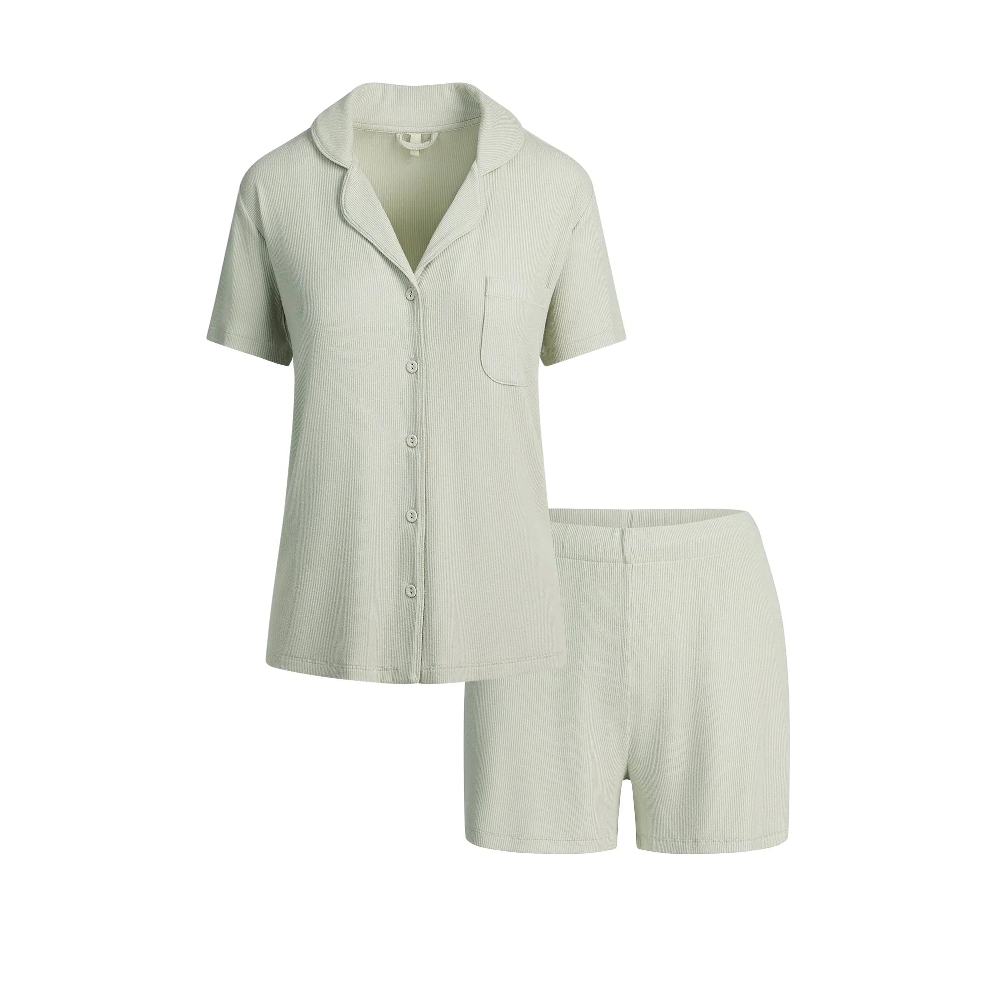 SKIMS SOFT LOUNGE SHORT SLEEP SET | TALC - PİJAMA TAKIMI - My Suti