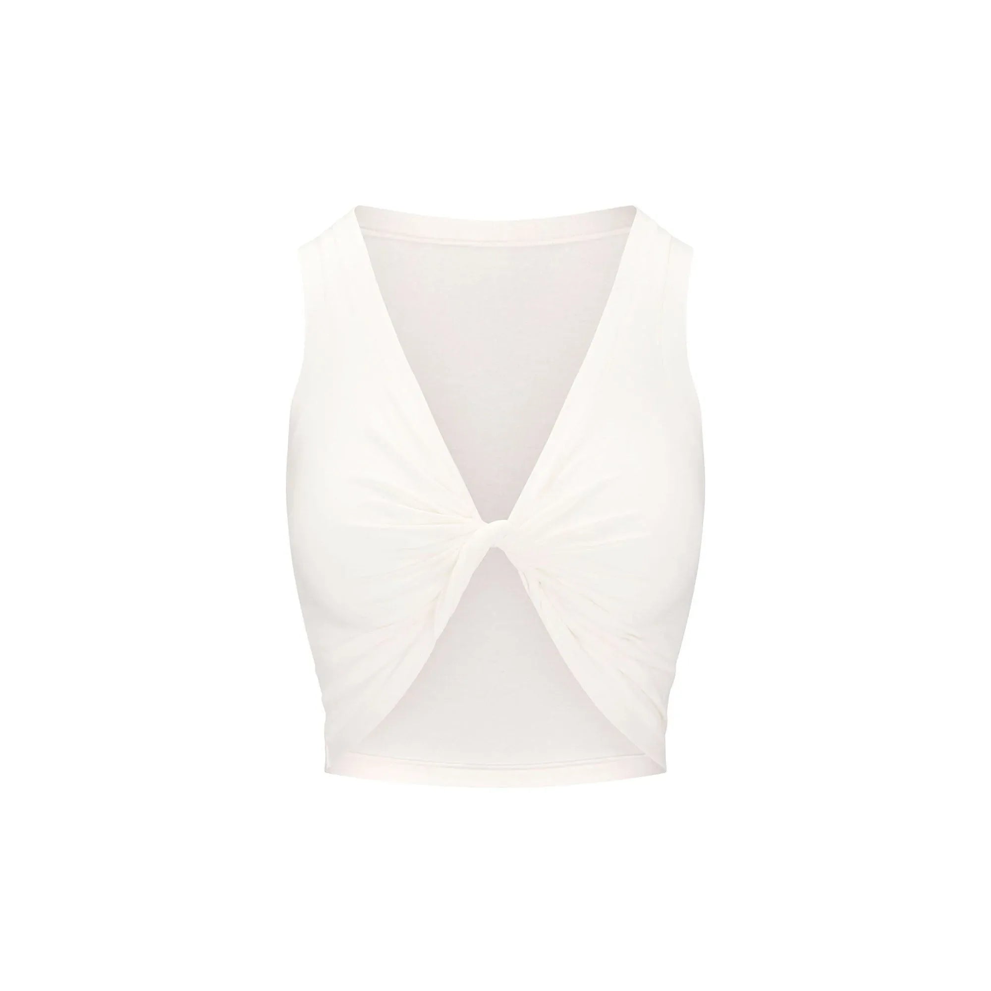 SKIMS COTTON TWIST CROPPED TANK | MARBLE - TİŞÖRT - My Suti
