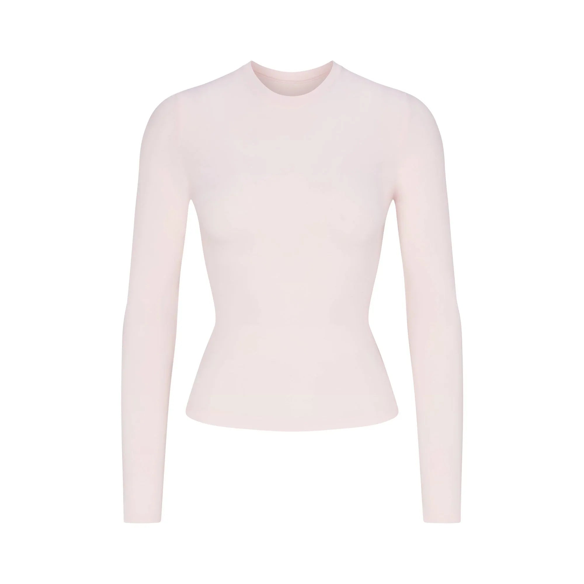 SKIMS COTTON JERSEY LONG SLEEVE T-SHIRT | BARELY PINK - TİŞÖRT - My Suti