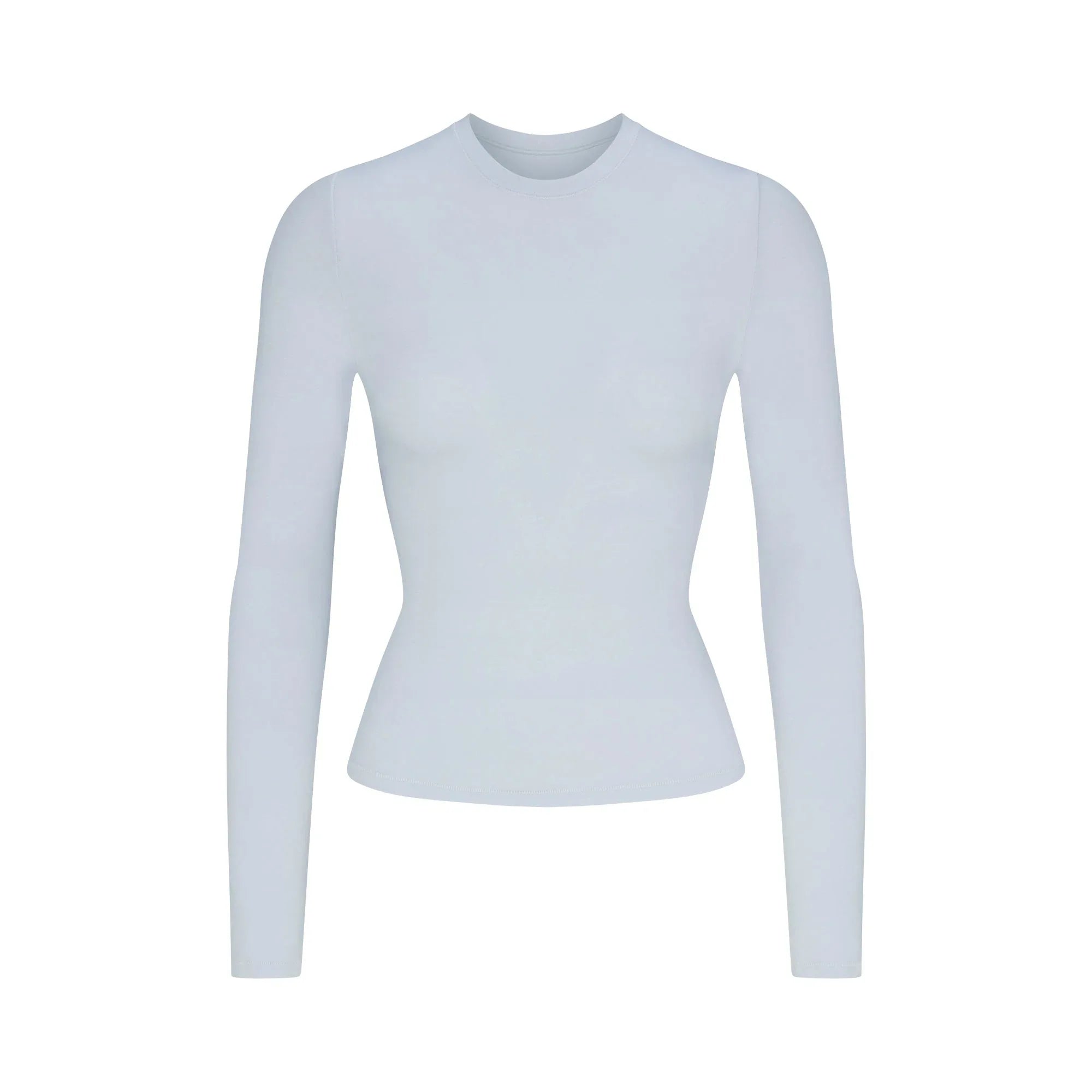 SKIMS COTTON JERSEY LONG SLEEVE T-SHIRT | ZEN BLUE - TİŞÖRT - My Suti
