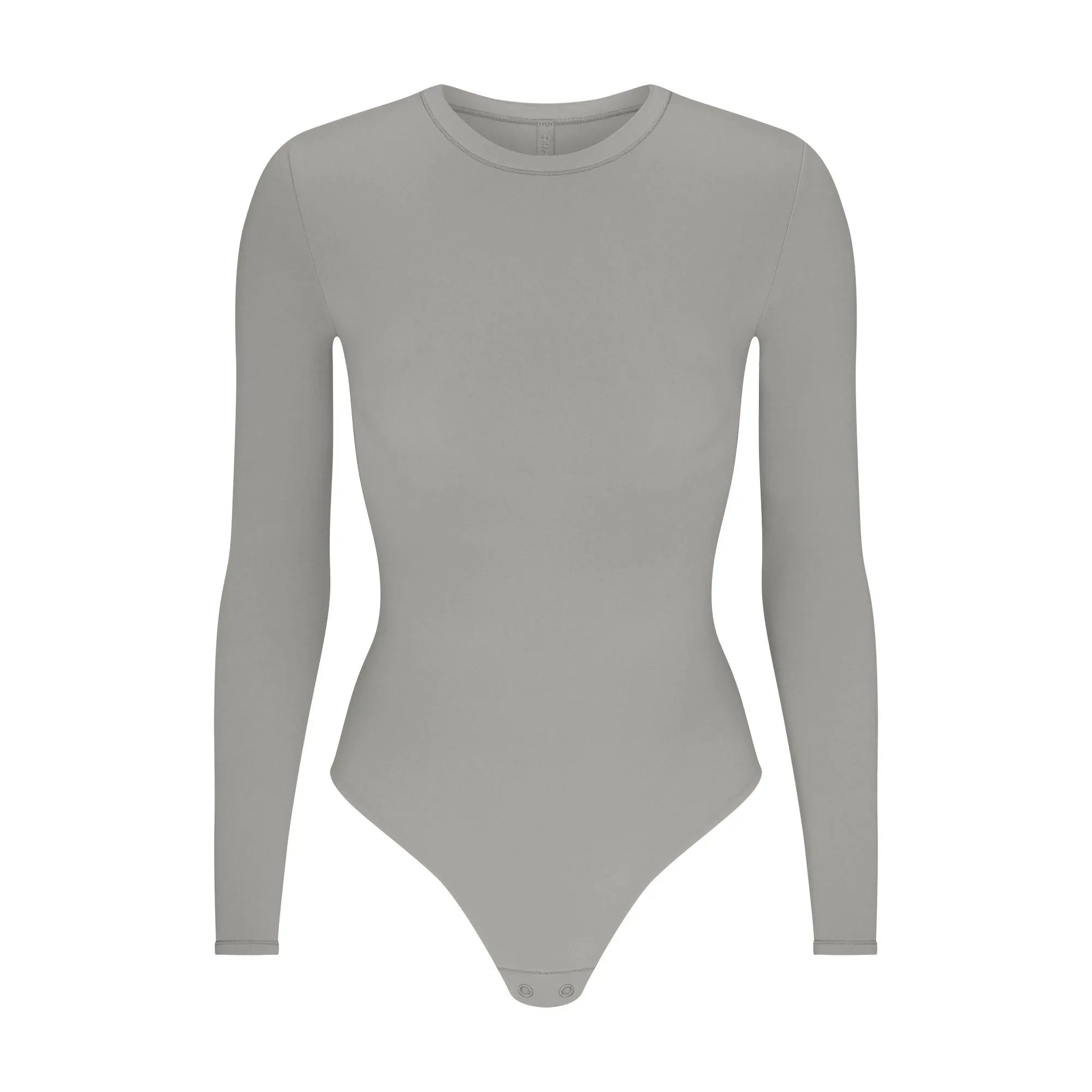 SKIMS FITS EVERYBODY LONG SLEEVE CREW NECK BODYSUIT | SMOKE - BODYSUIT - My Suti