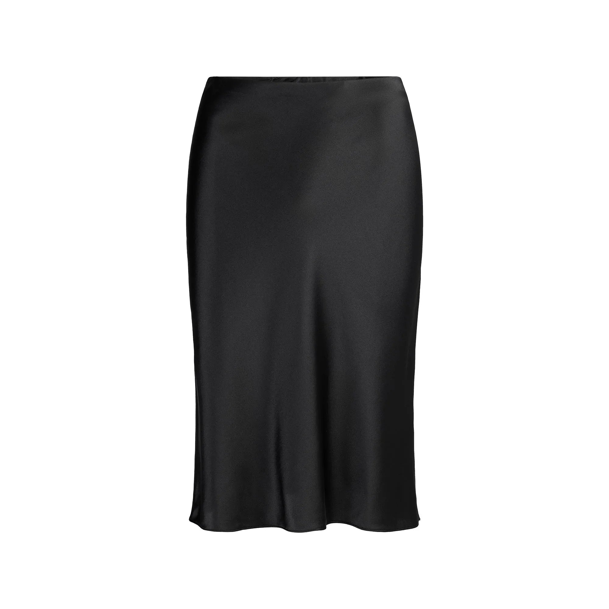 SKIMS SILK MIDI SKIRT | ONYX - ETEK - My Suti