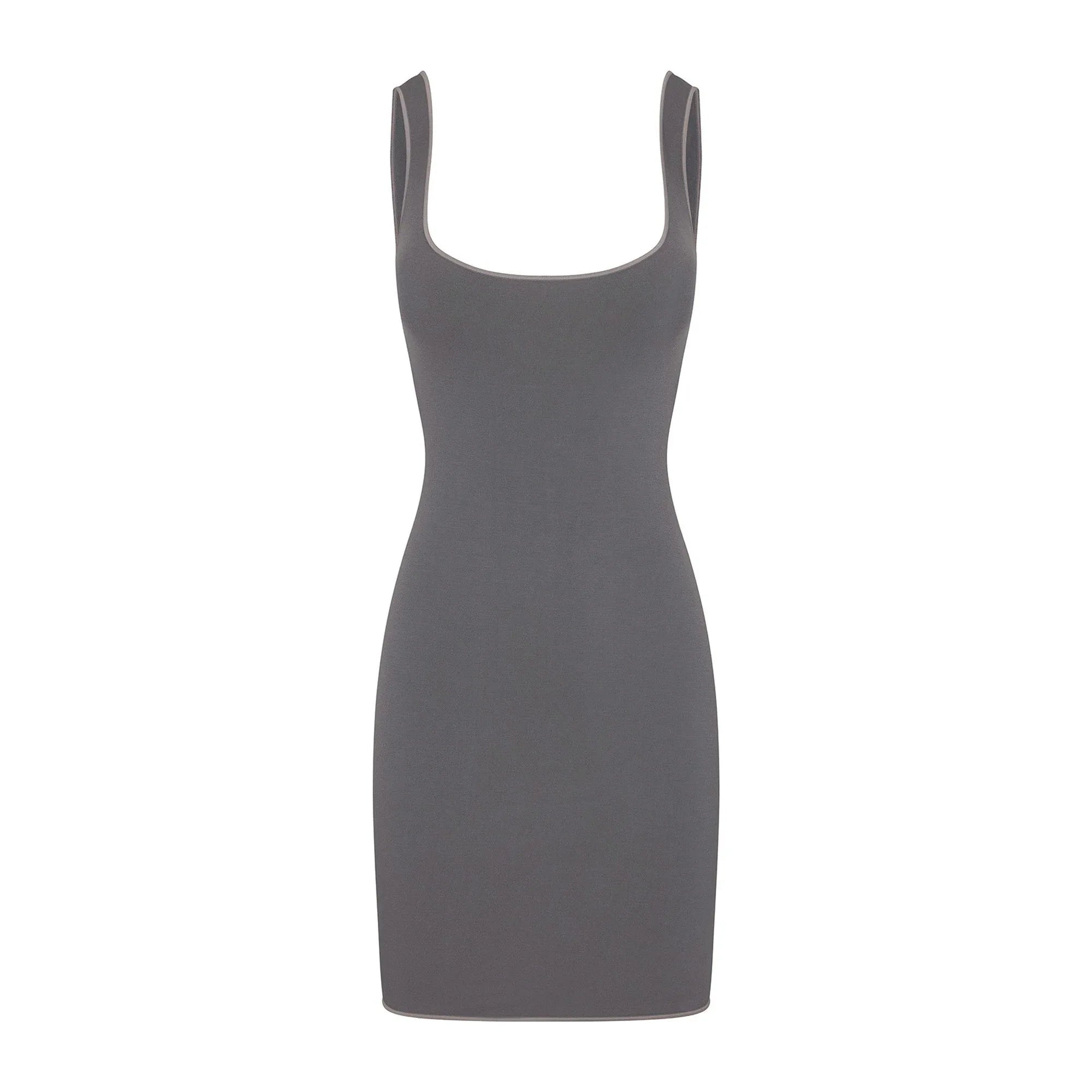 SKIMS SEAMLESS MODAL TANK MINI DRESS | ASH - ELBİSE - My Suti