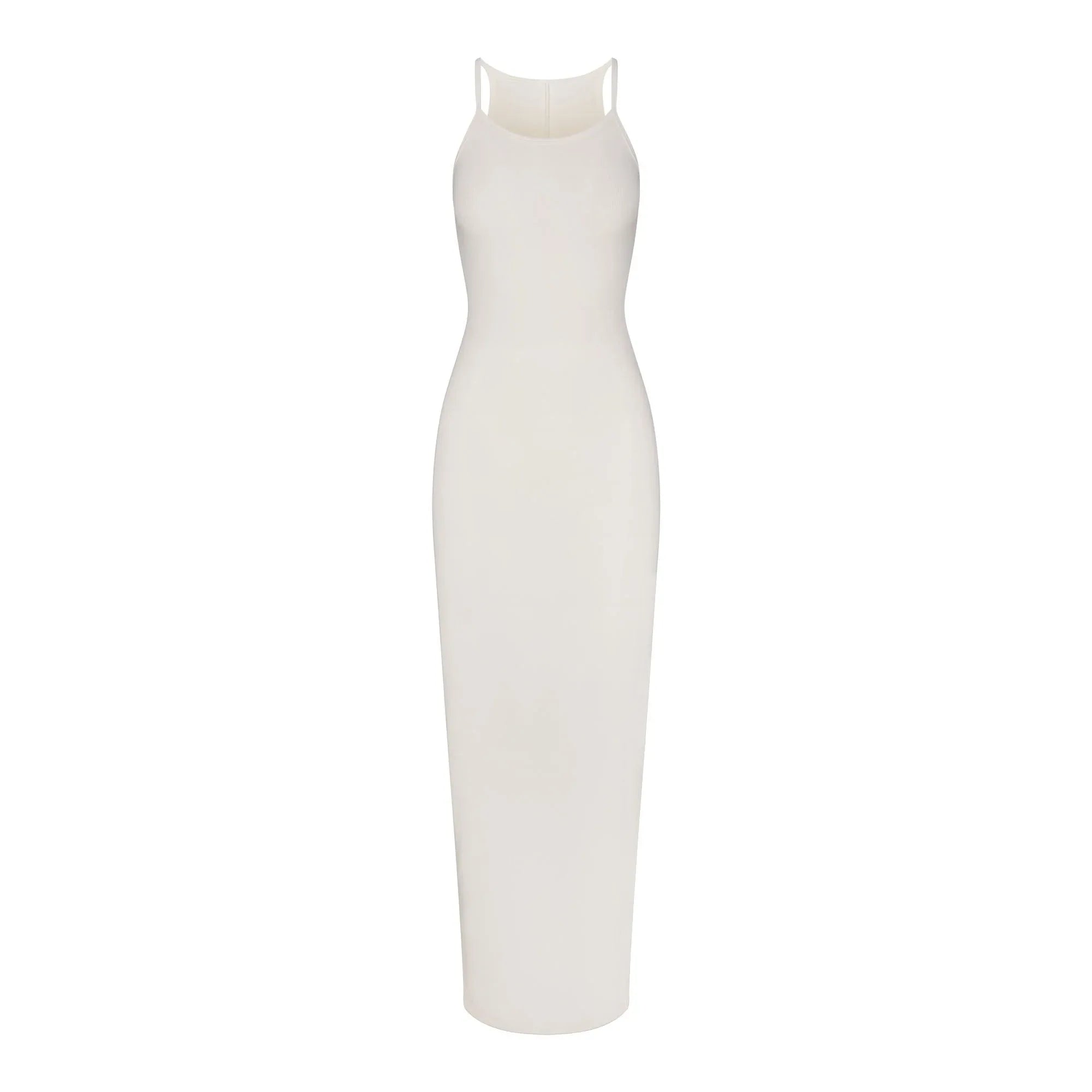 SKIMS COTTON RIB LONG CAMI DRESS | MARBLE - ELBİSE - My Suti