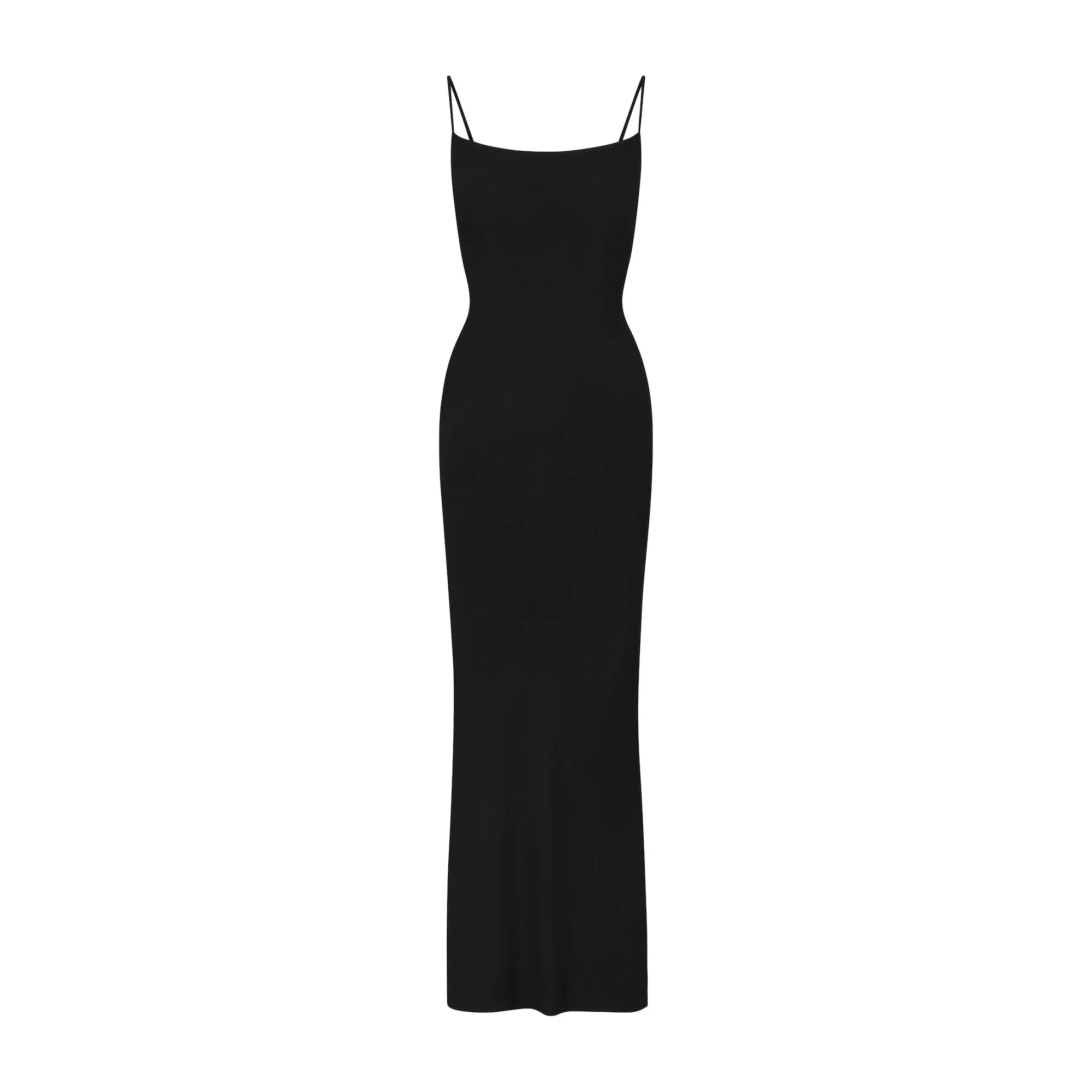 SKIMS SOFT LOUNGE PETITE LONG SLIP DRESS | ONYX - ELBİSE - My Suti