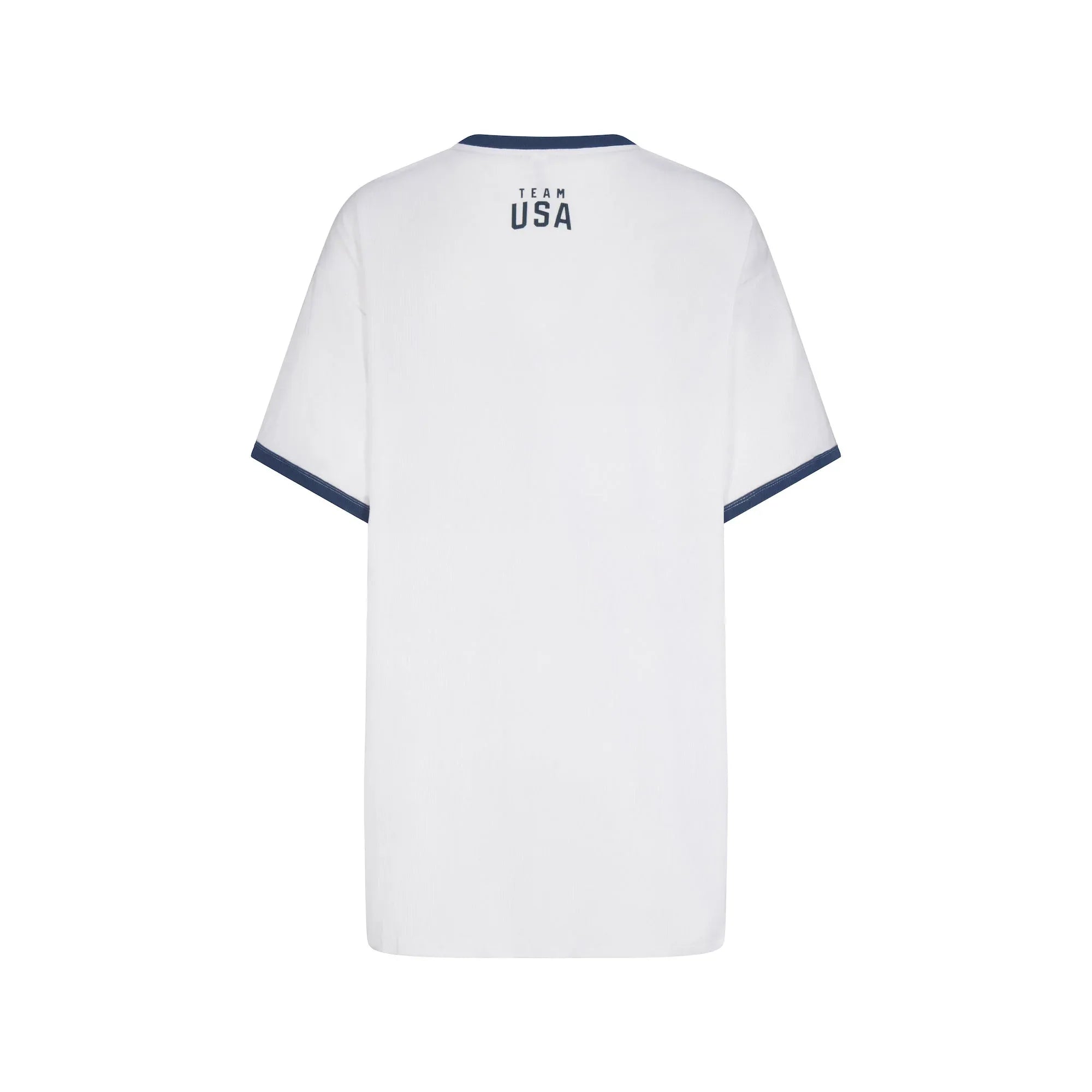 SKIMS FOR TEAM USA COTTON RIB PARALYMPIC T-SHIRT MINI DRESS | WHITE - ELBİSE - My Suti
