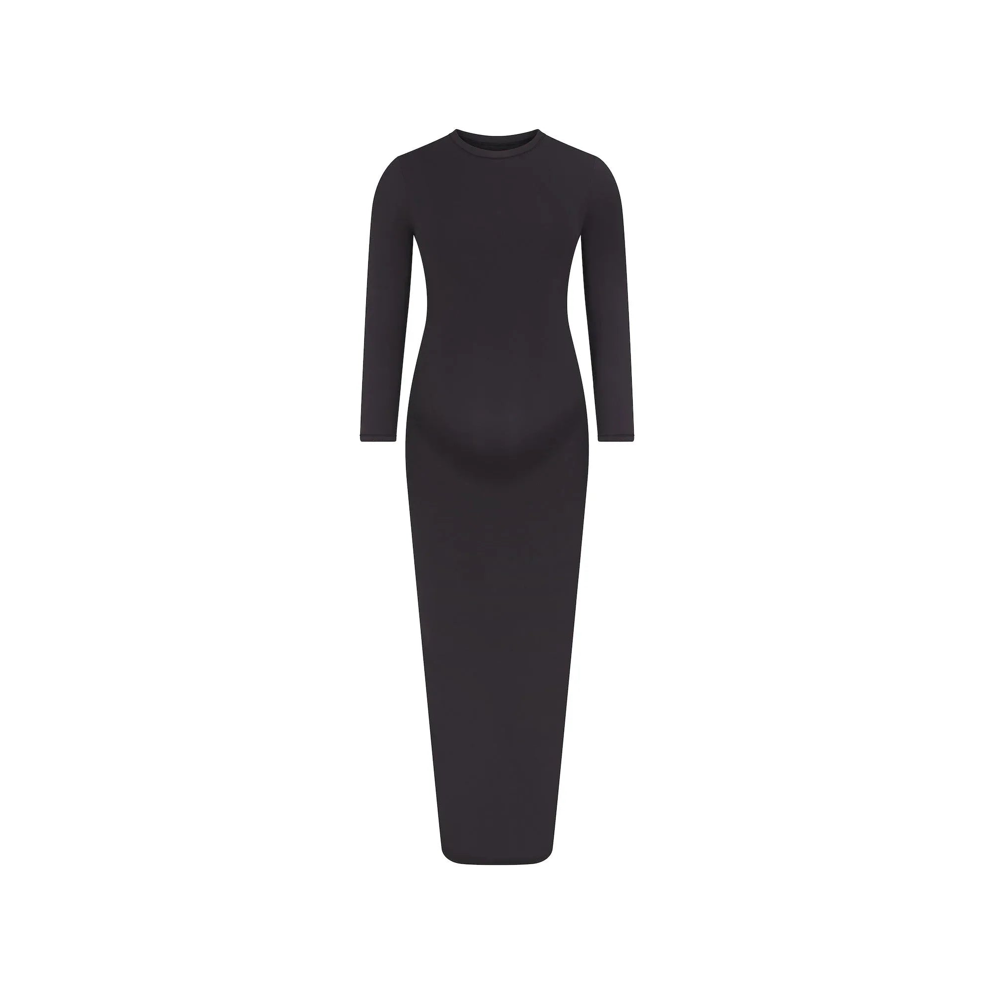 SKIMS FITS EVERYBODY MATERNITY LONG SLEEVE DRESS | ONYX - ELBİSE - My Suti