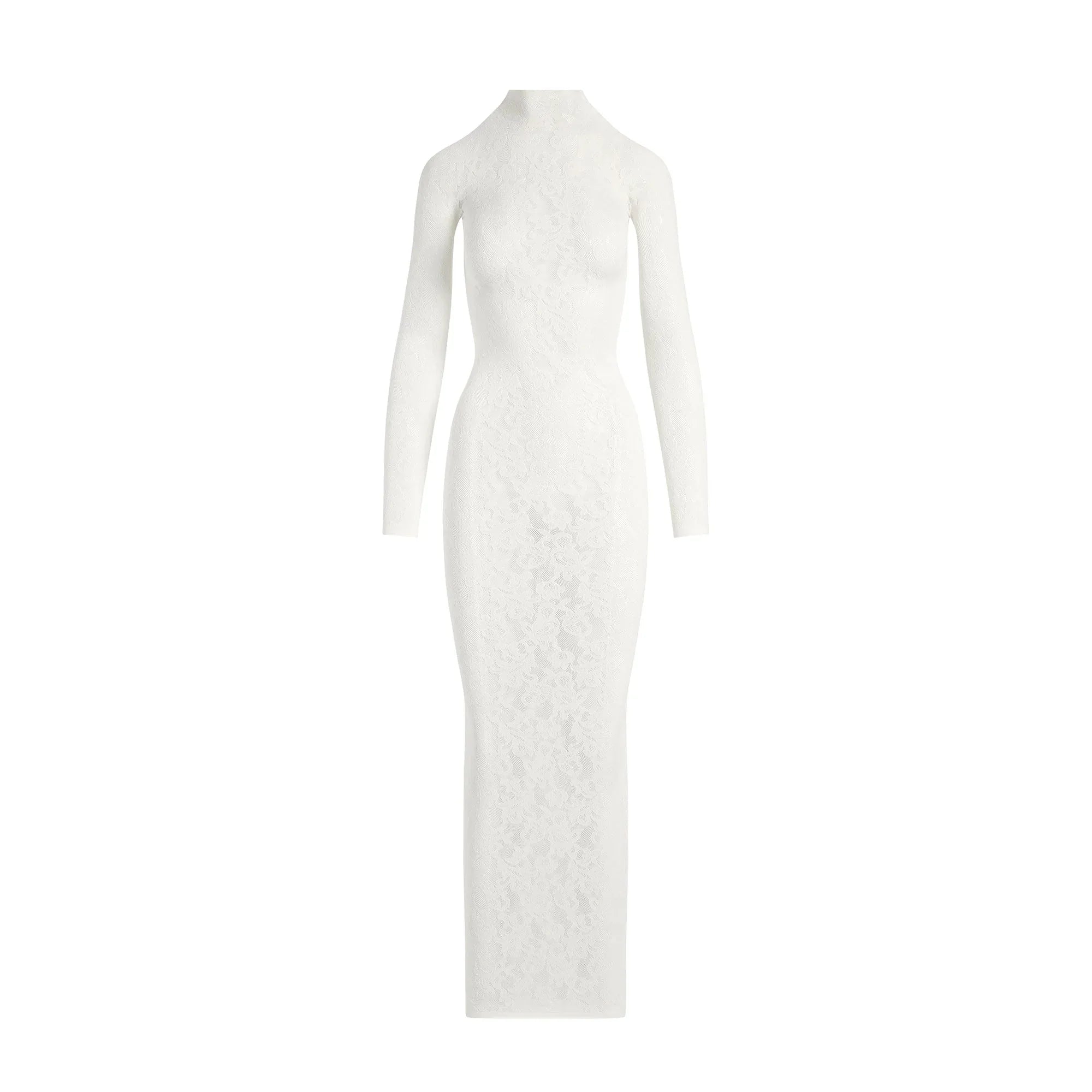 SKIMS KNIT LACE MOCK NECK DRESS | IVORY - ELBİSE - My Suti
