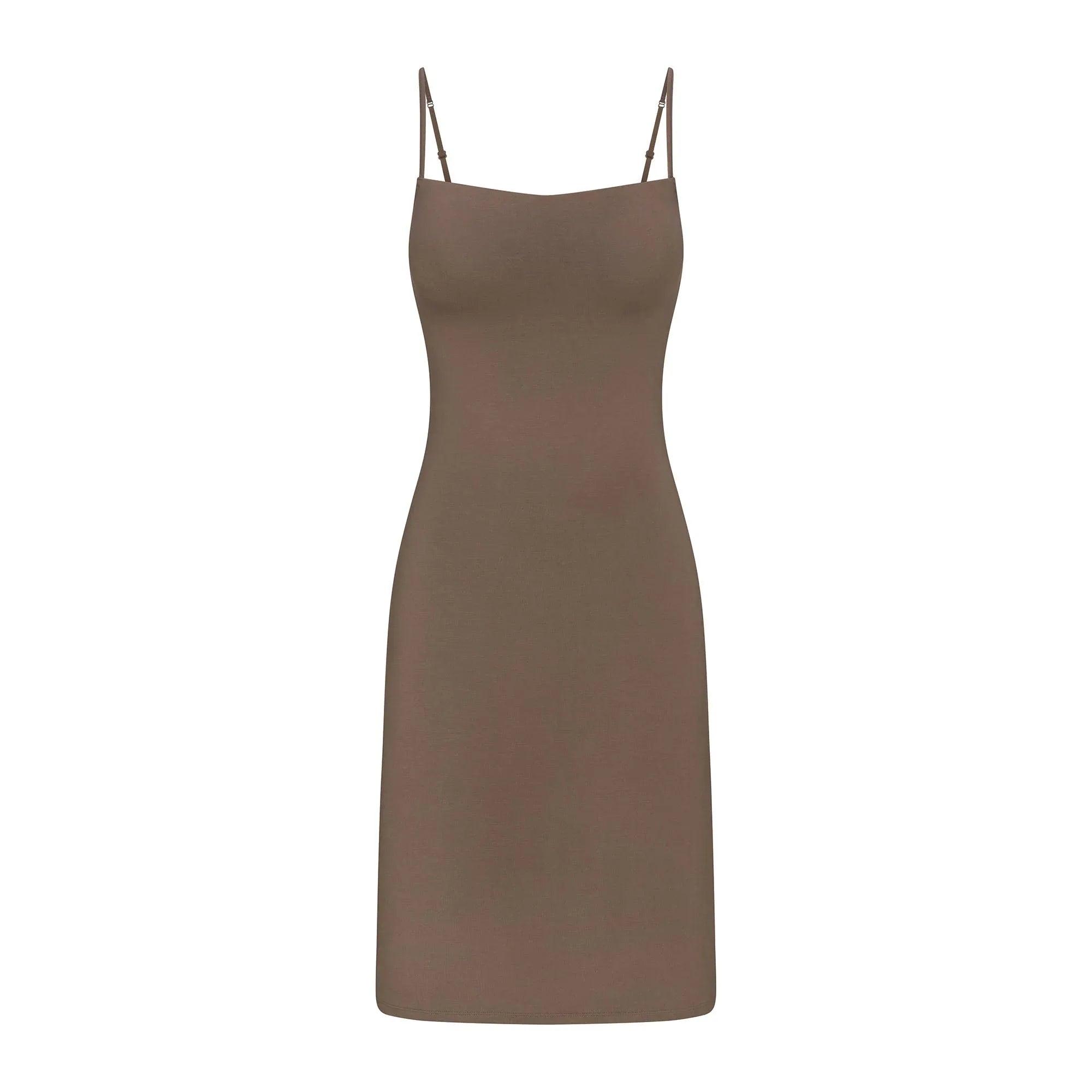 SKIMS SMOOTH LAYERS MIDI DRESS | TRUFFLE - ELBİSE - My Suti