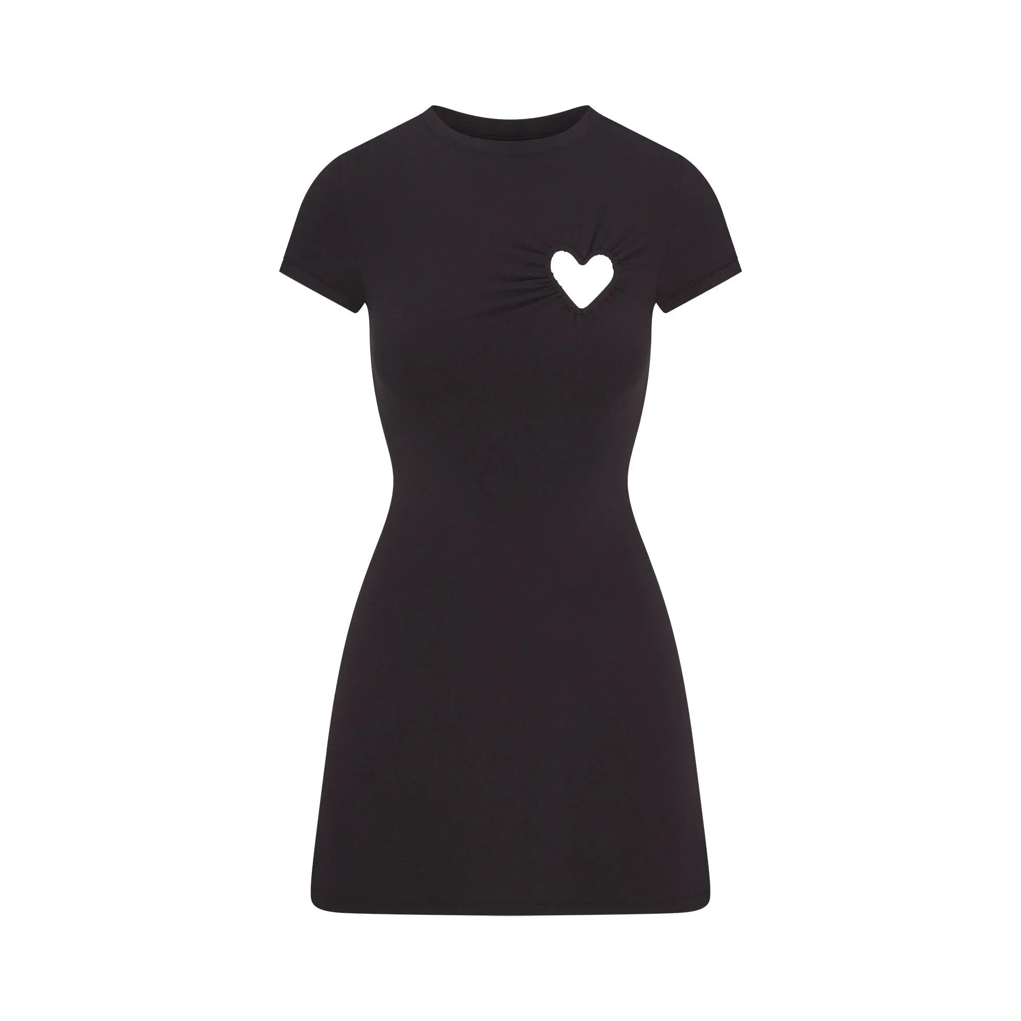 SKIMS COTTON JERSEY HEART MINI DRESS | SOOT - ELBİSE - My Suti